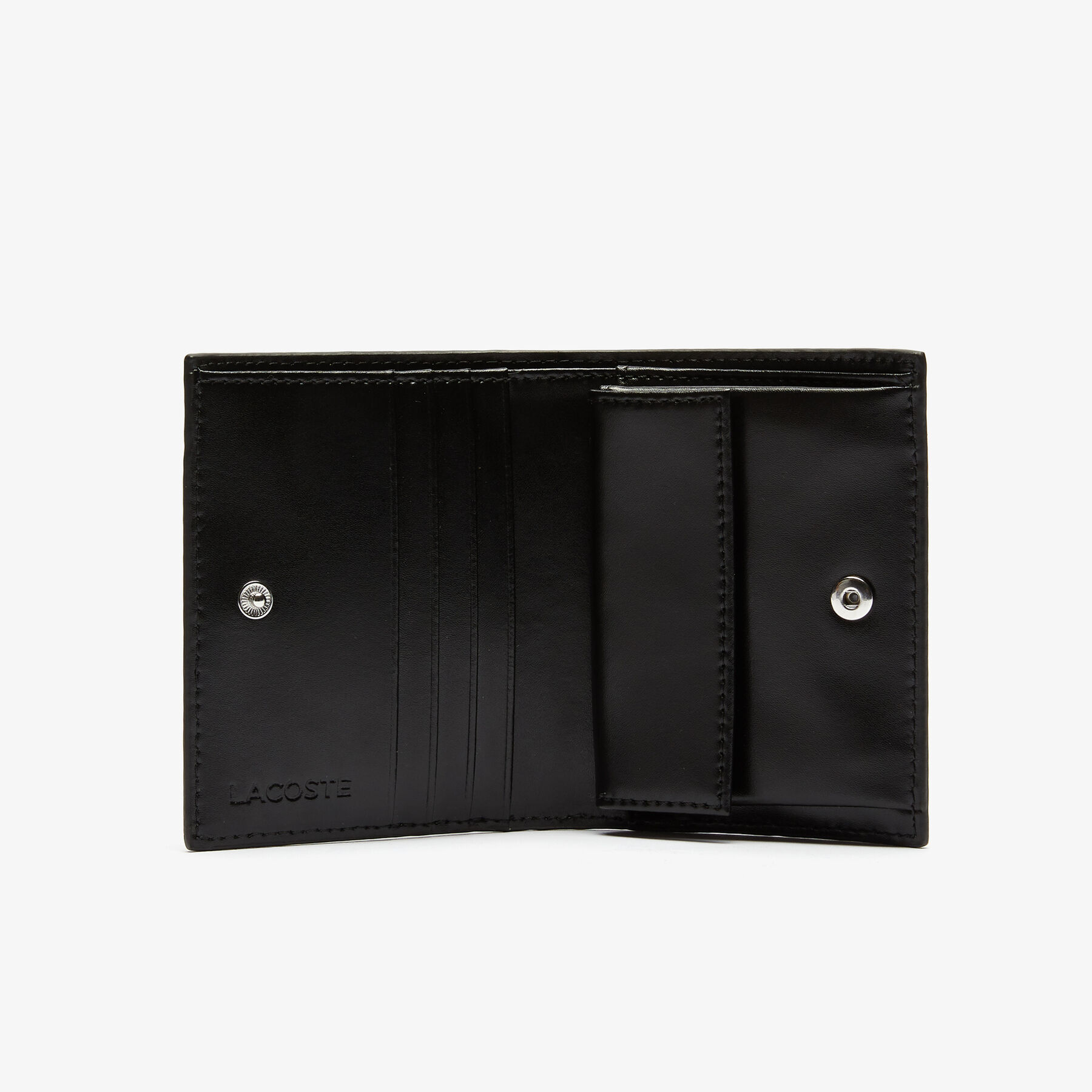 Women's Chantaco Small Piqué Leather Snap Wallet lacoste women s chantaco small piqu leather snap wallet