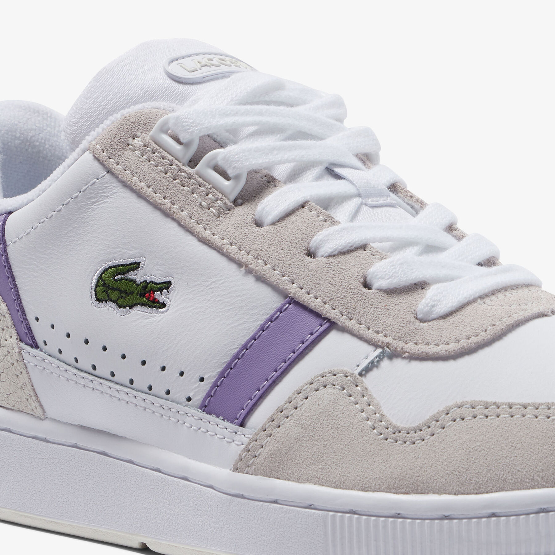 women s lacoste t clip leather sneakers