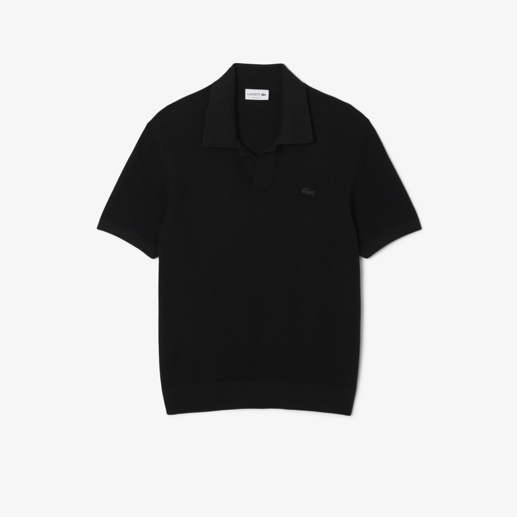 سترة بولو بياقة مفتوحة من مزيج القطن