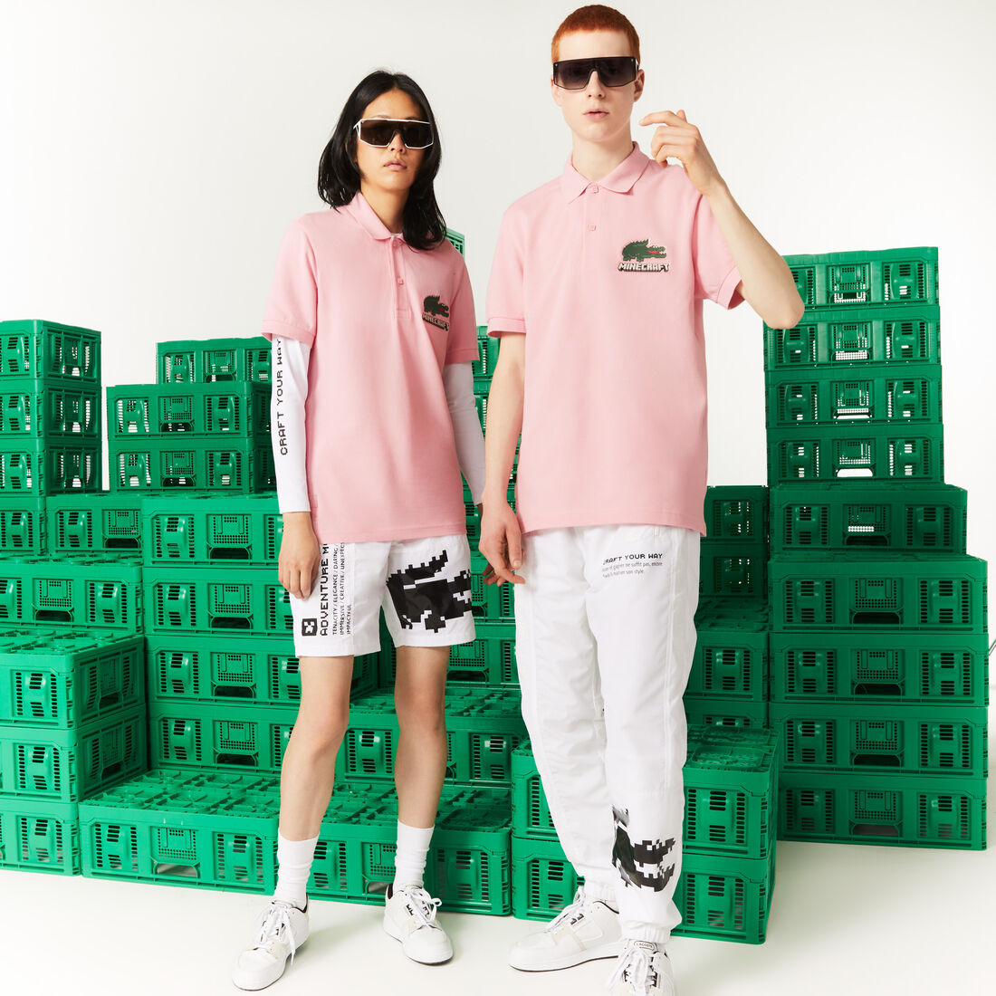 Unisex Lacoste x Minecraft Classic Fit Organic Cotton Polo Shirt Unisex Lacoste x Minecraft Classic Fit Organic Cotton Polo Shirt