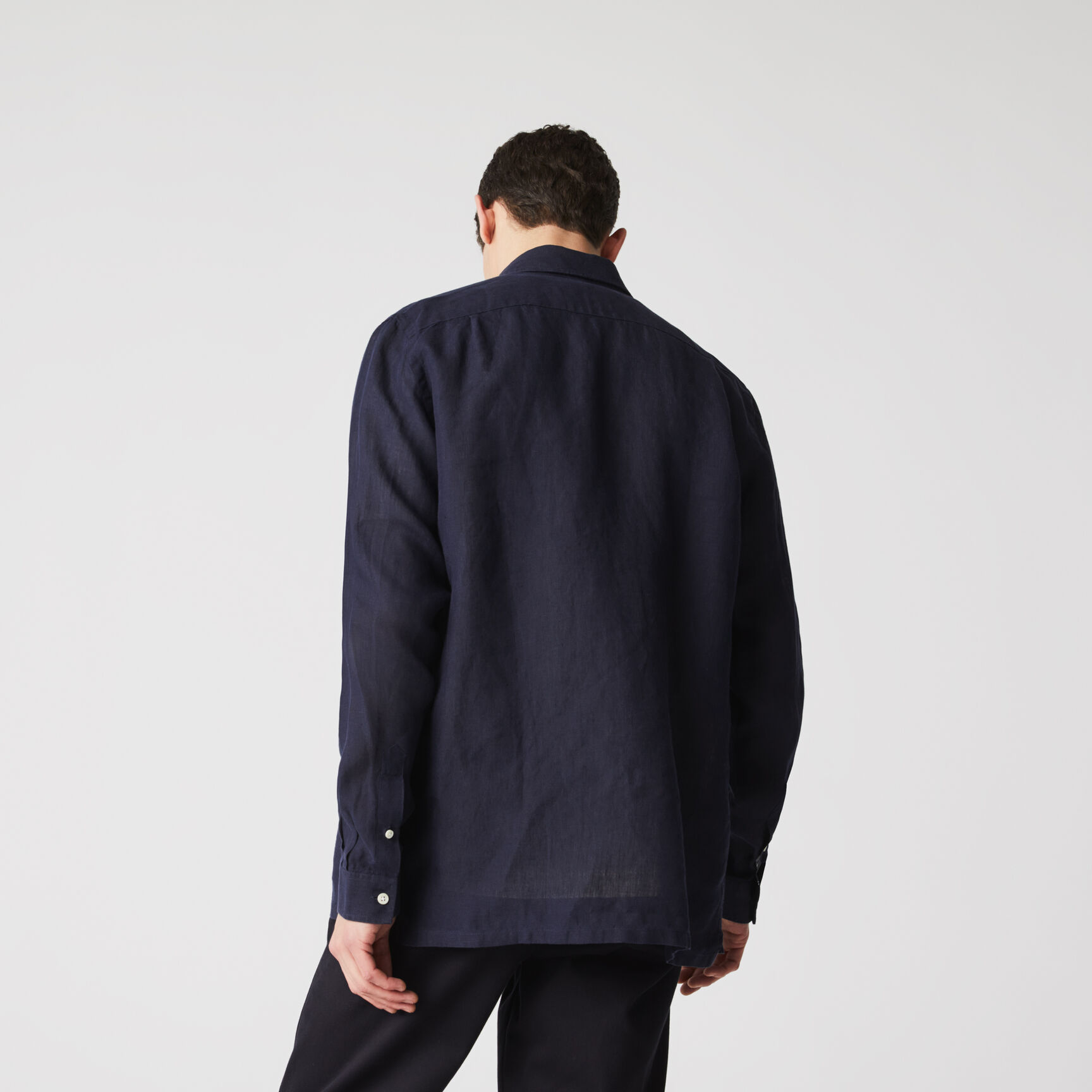 قميص كتان بقصة عادية للرجال قميص كتان بقصة عادية للرجال