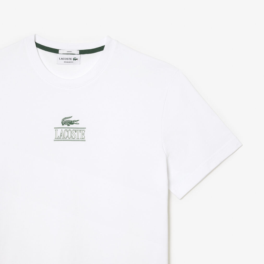 تي شيرت جيرسيه قطن بطبعة مميزة لكلمة Lacoste تي شيرت جيرسيه قطن بطبعة مميزة لكلمة Lacoste