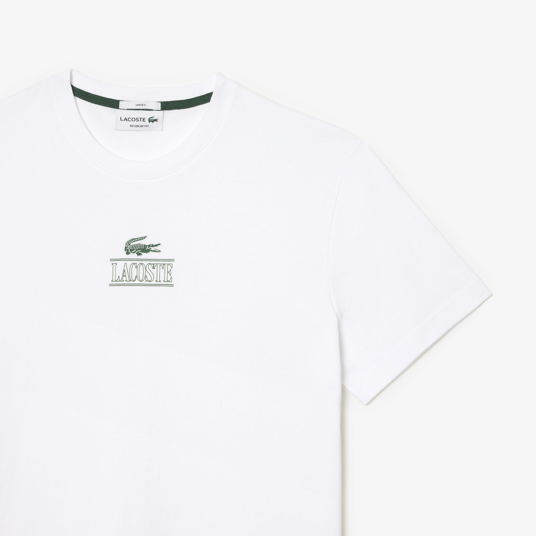 تي شيرت جيرسيه قطن بطبعة مميزة لكلمة Lacoste تي شيرت جيرسيه قطن بطبعة مميزة لكلمة Lacoste