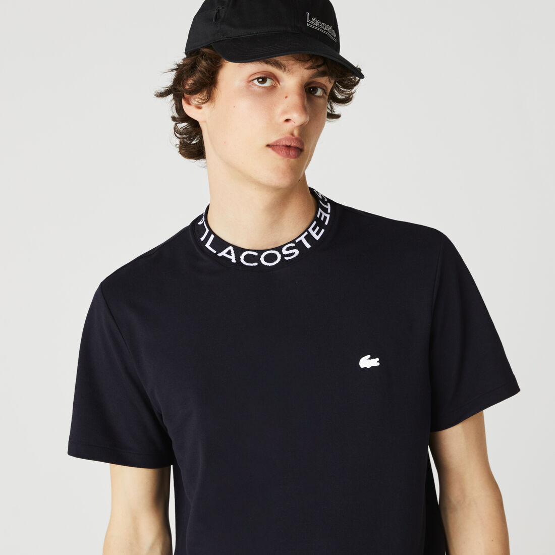 Men's Branded Collar Ultra-Lightweight Pique T-shirt Men's Branded Collar Ultra-Lightweight Pique T-shirt