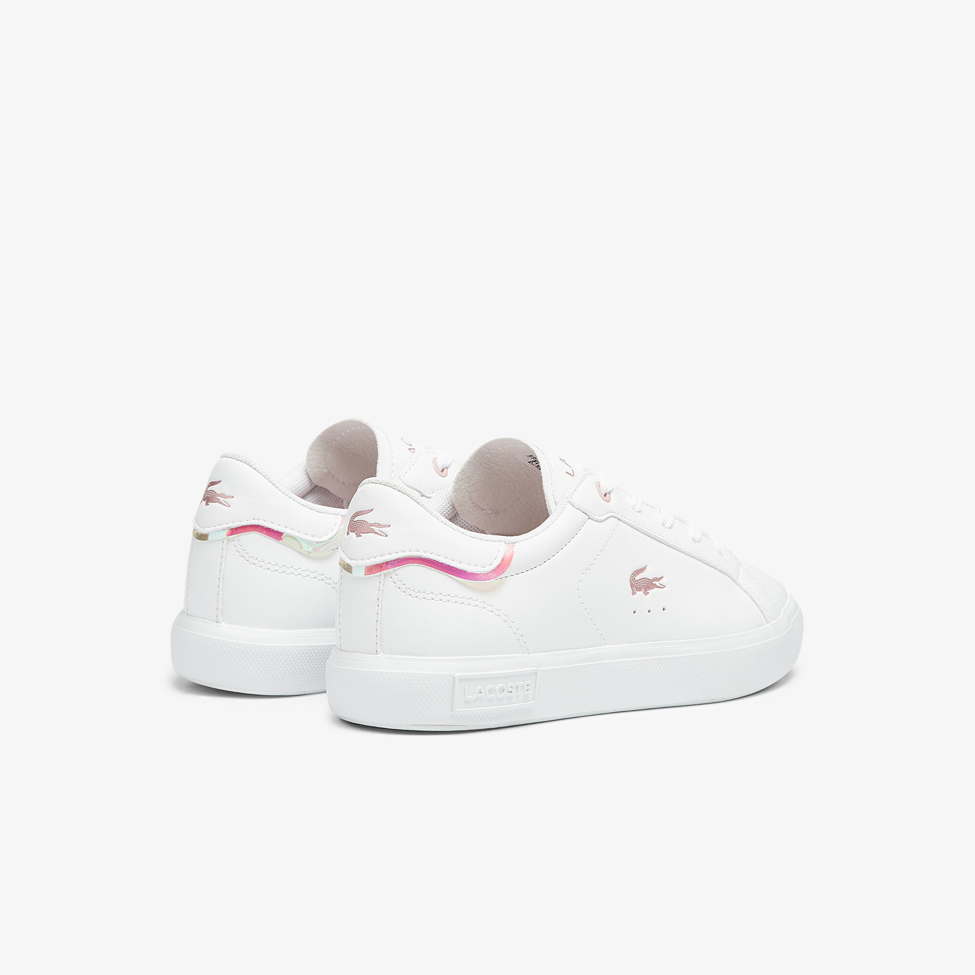 Children's Powercourt Synthetic Metallic Accent Trainers