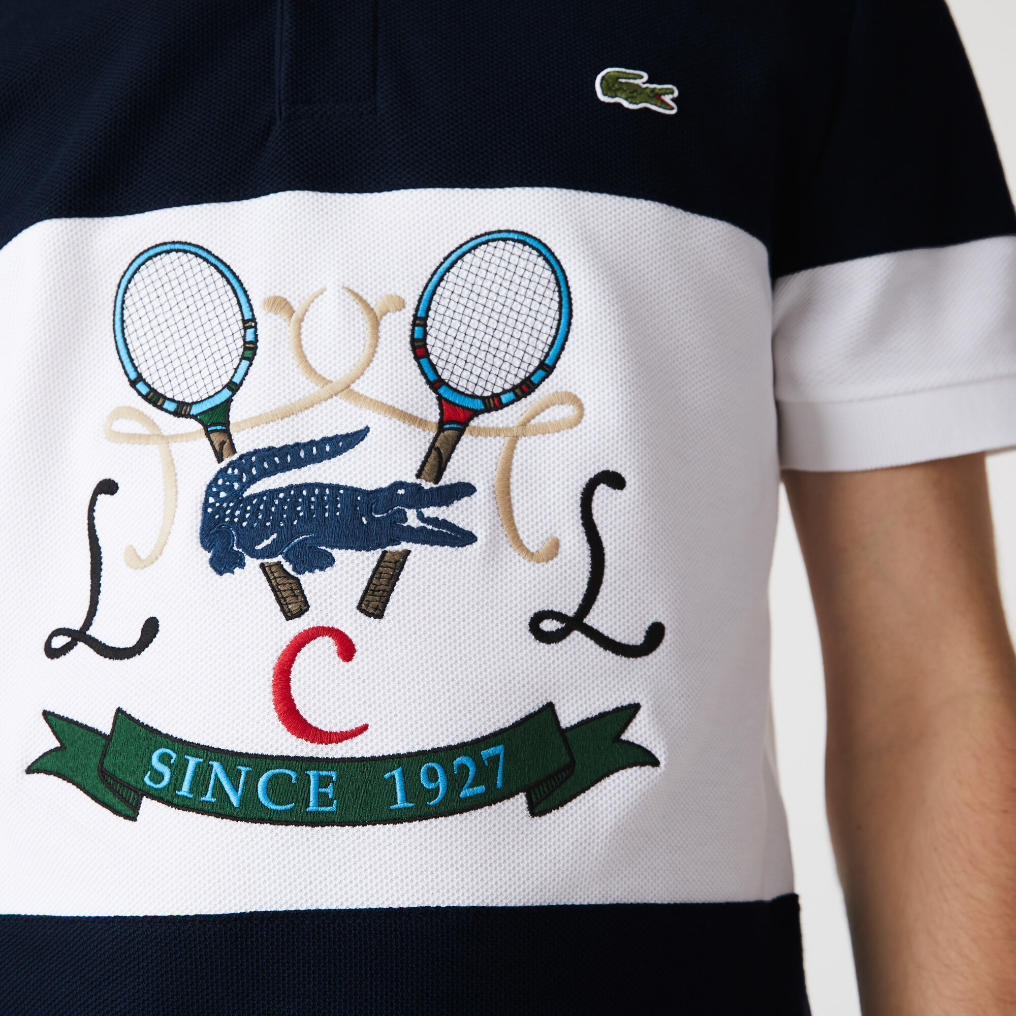 Buy Men s Lacoste Regular Fit Tennis Embroidery Cotton Polo Shirt Lacoste SA