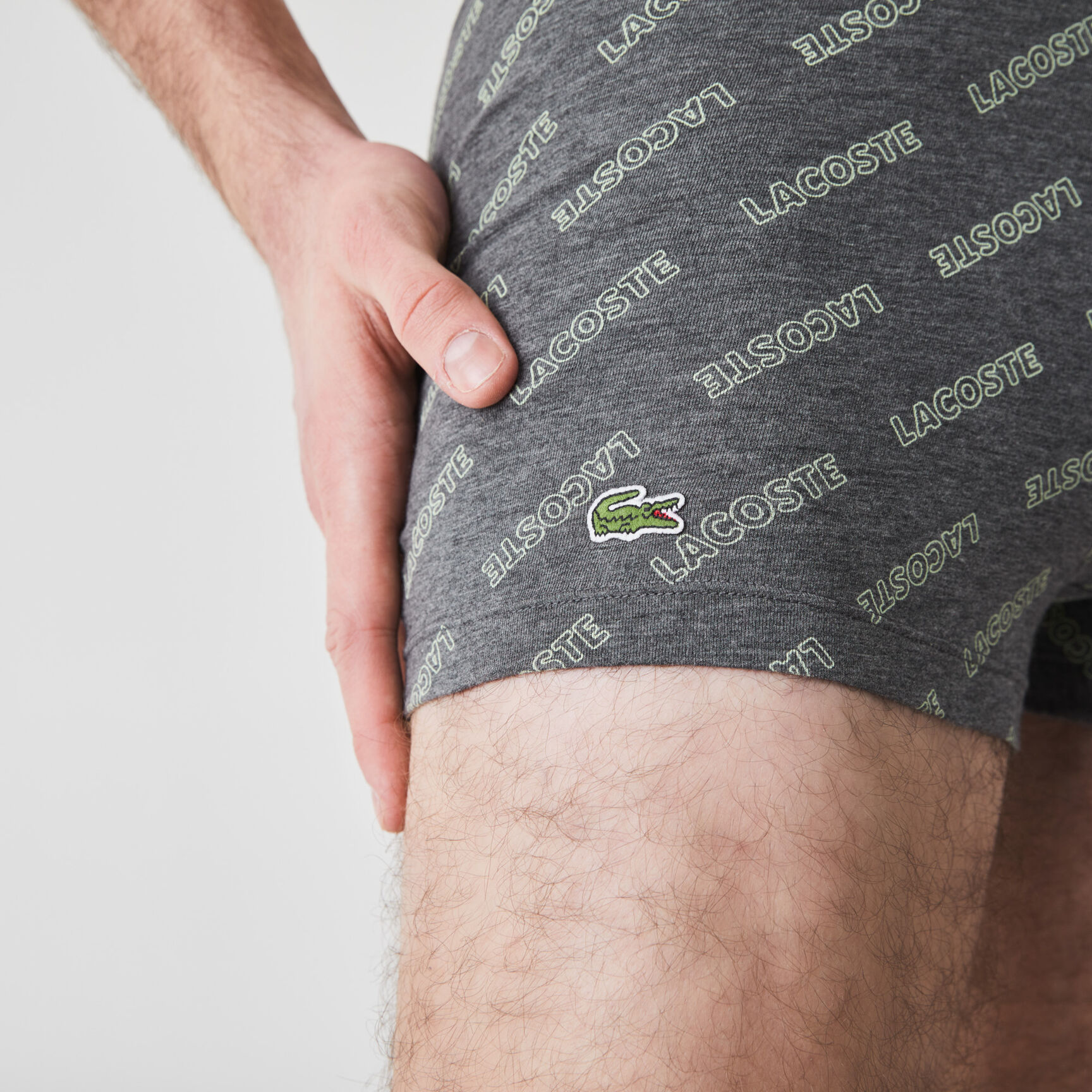 طقم بوكسر قطن مطاطي للرجال، 3 قطع