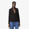 lacoste embroidered logo slim fit wool blazer