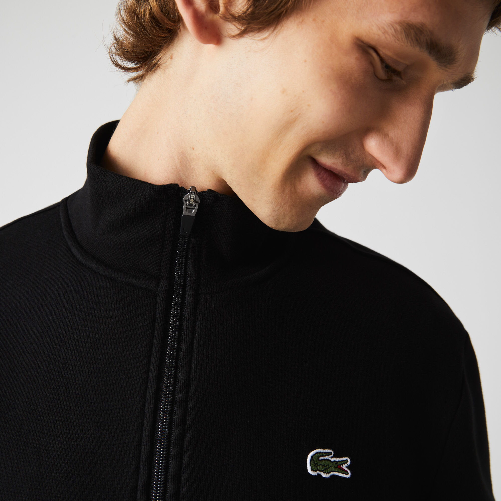 Men's lacoste sport cotton blend fleece sweatshirt 2025