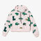 lacoste women s holiday oversized fit hooded fleece sweatshirt