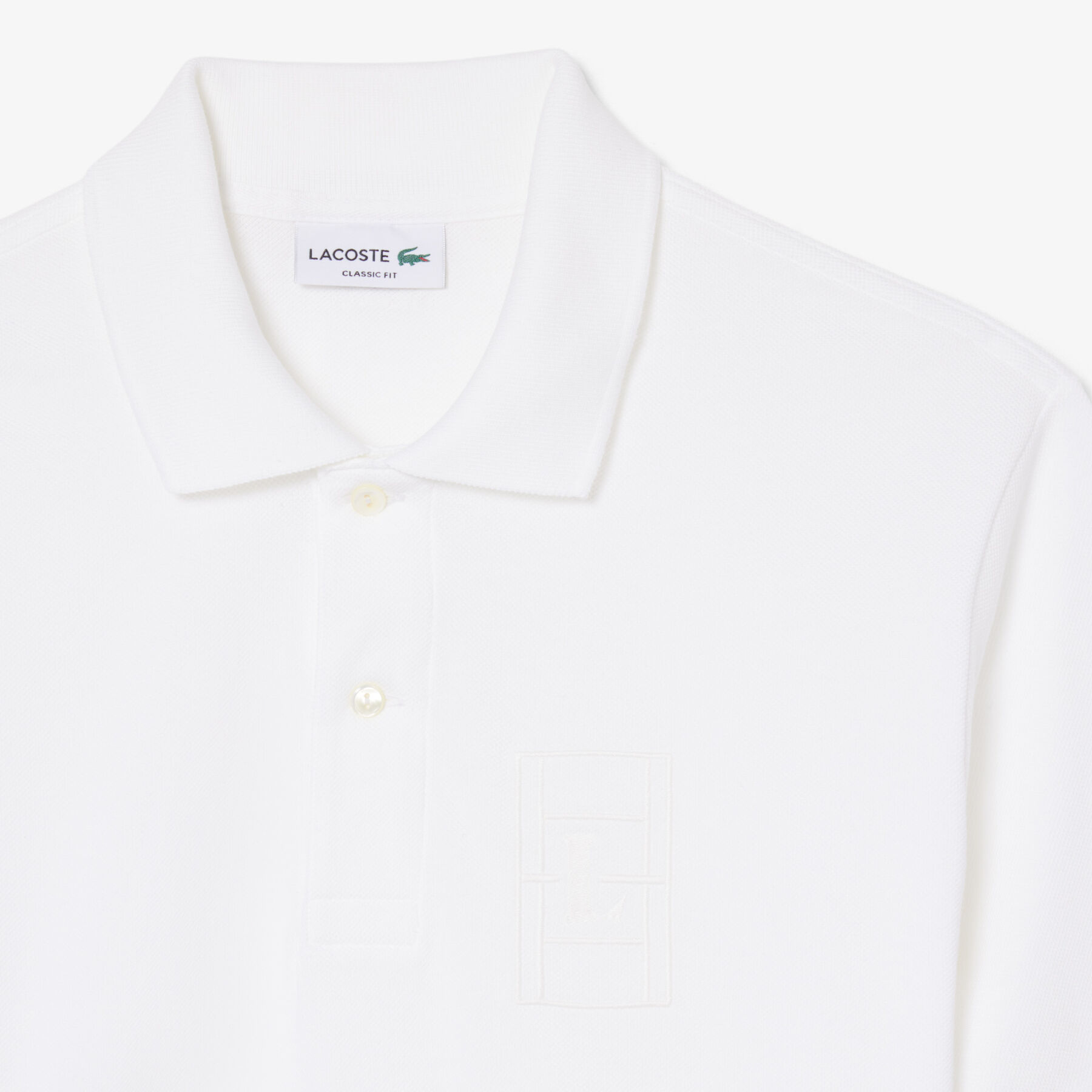 Classic Fit Embroidery Detail Petit Pique Polo Shirt Classic Fit Embroidery Detail Petit Pique Polo Shirt