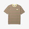 Unisex Lacoste LIVE Loose Fit Crew Neck Striped Cotton T-shirt unisex lacoste live loose fit crew neck striped cotton t shirt