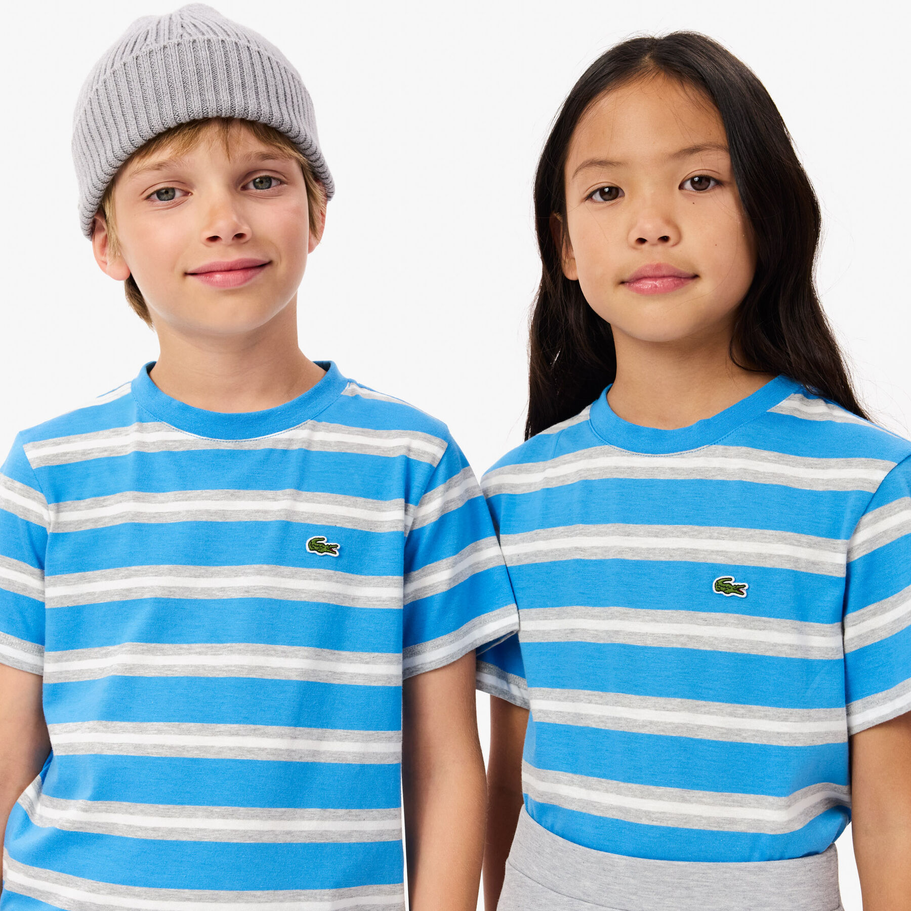 Kids' Lacoste Stripe Print Cotton Jersey T-shirt kids lacoste stripe print cotton jersey t shirt