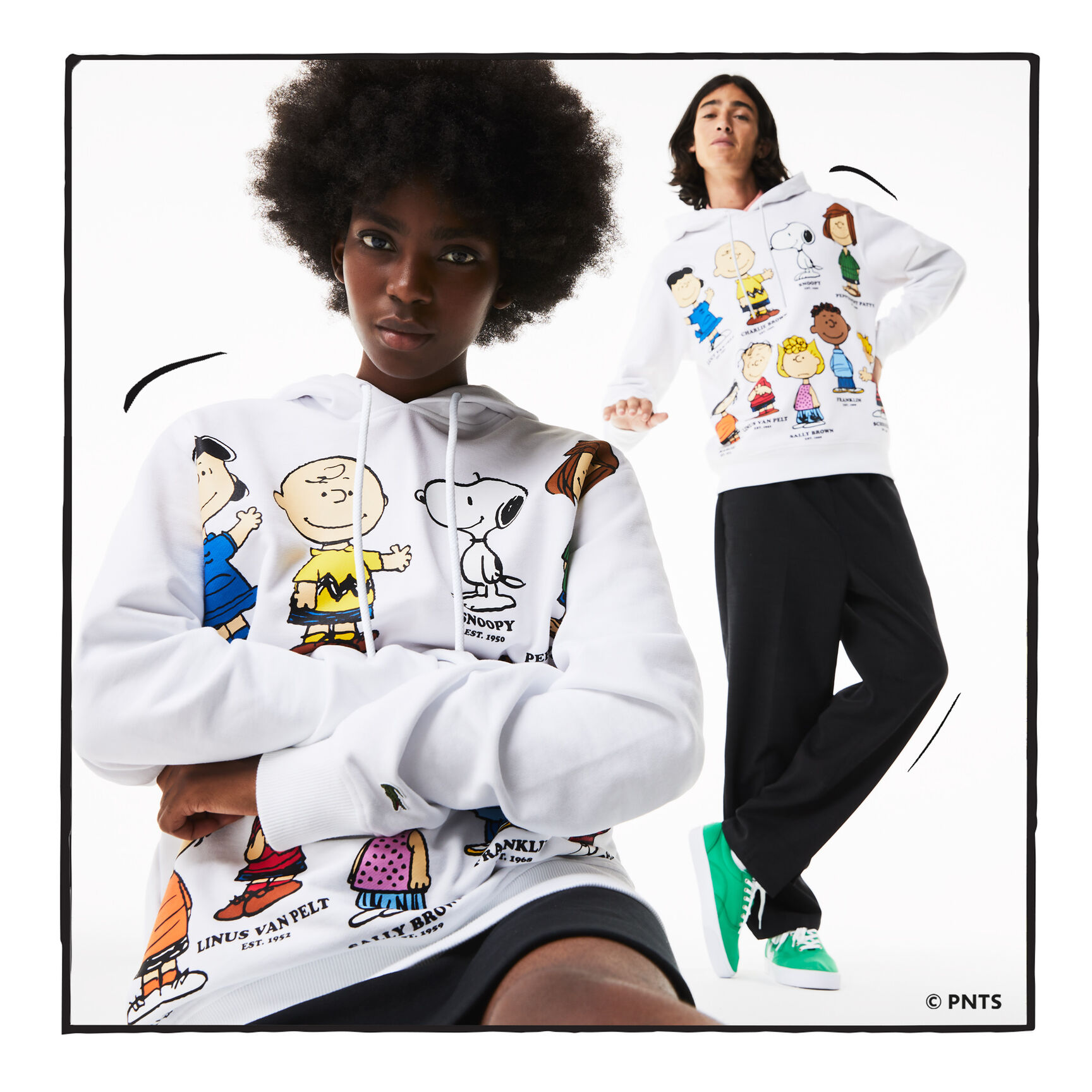 Unisex Lacoste x Peanuts Hooded Organic Cotton Sweatshirt Unisex Lacoste x Peanuts Hooded Organic Cotton Sweatshirt