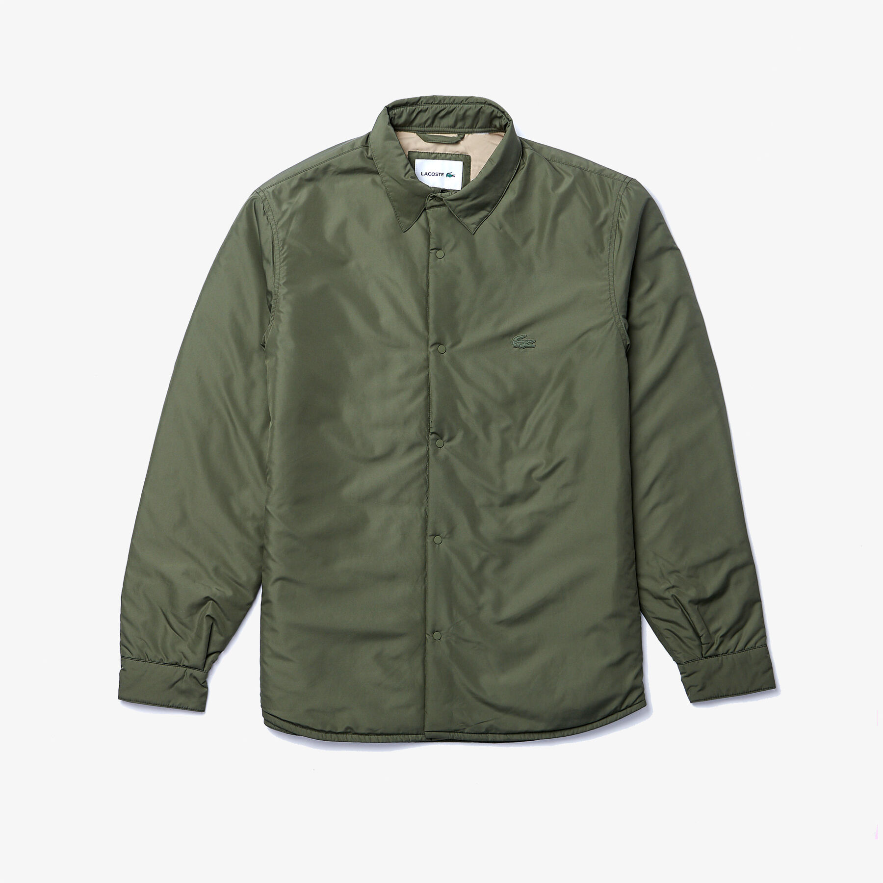 Men’s Water-Resistant Quilted Overshirt lacoste men s water resistant quilted overshirt