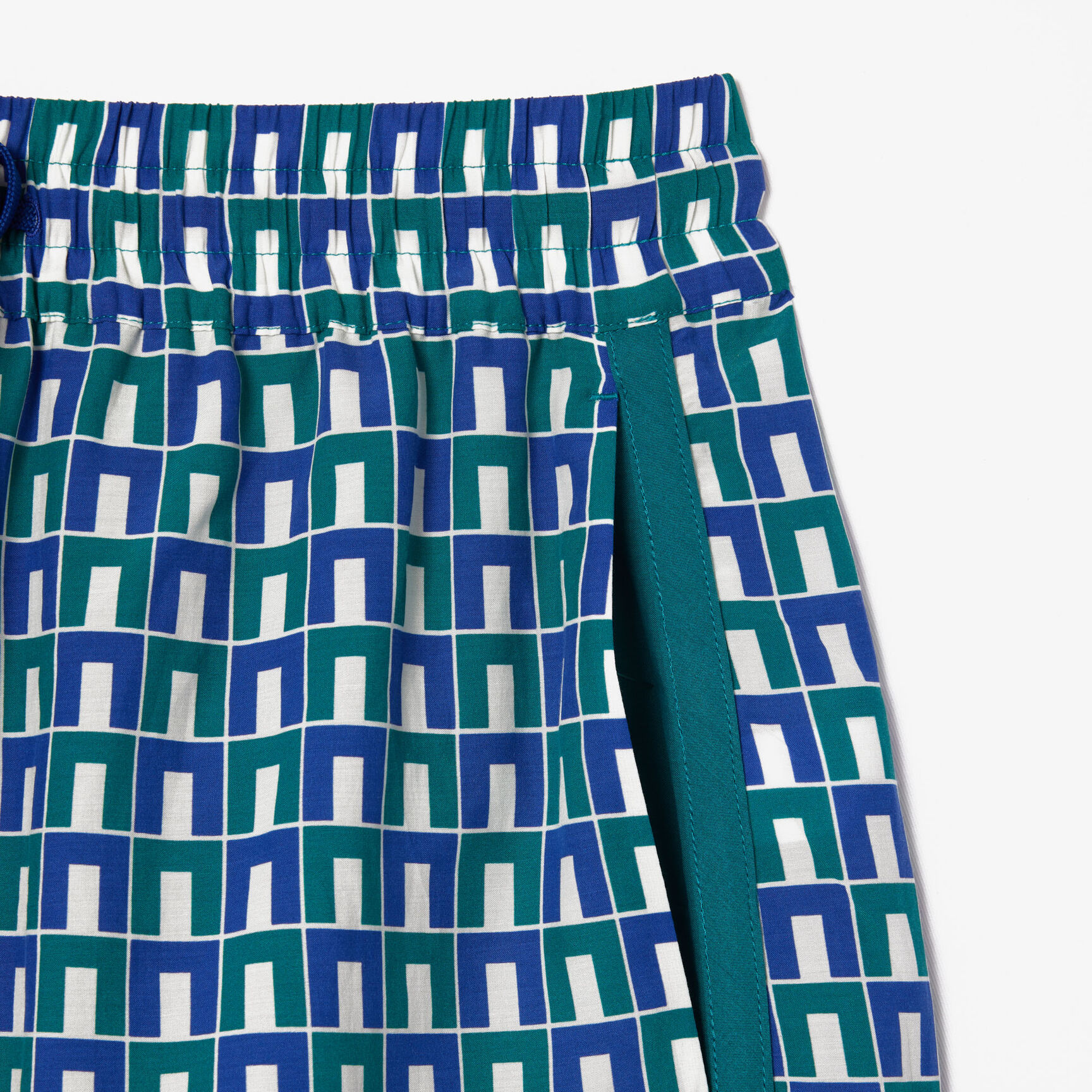 Graphic Print Short Draped Bermuda Shorts