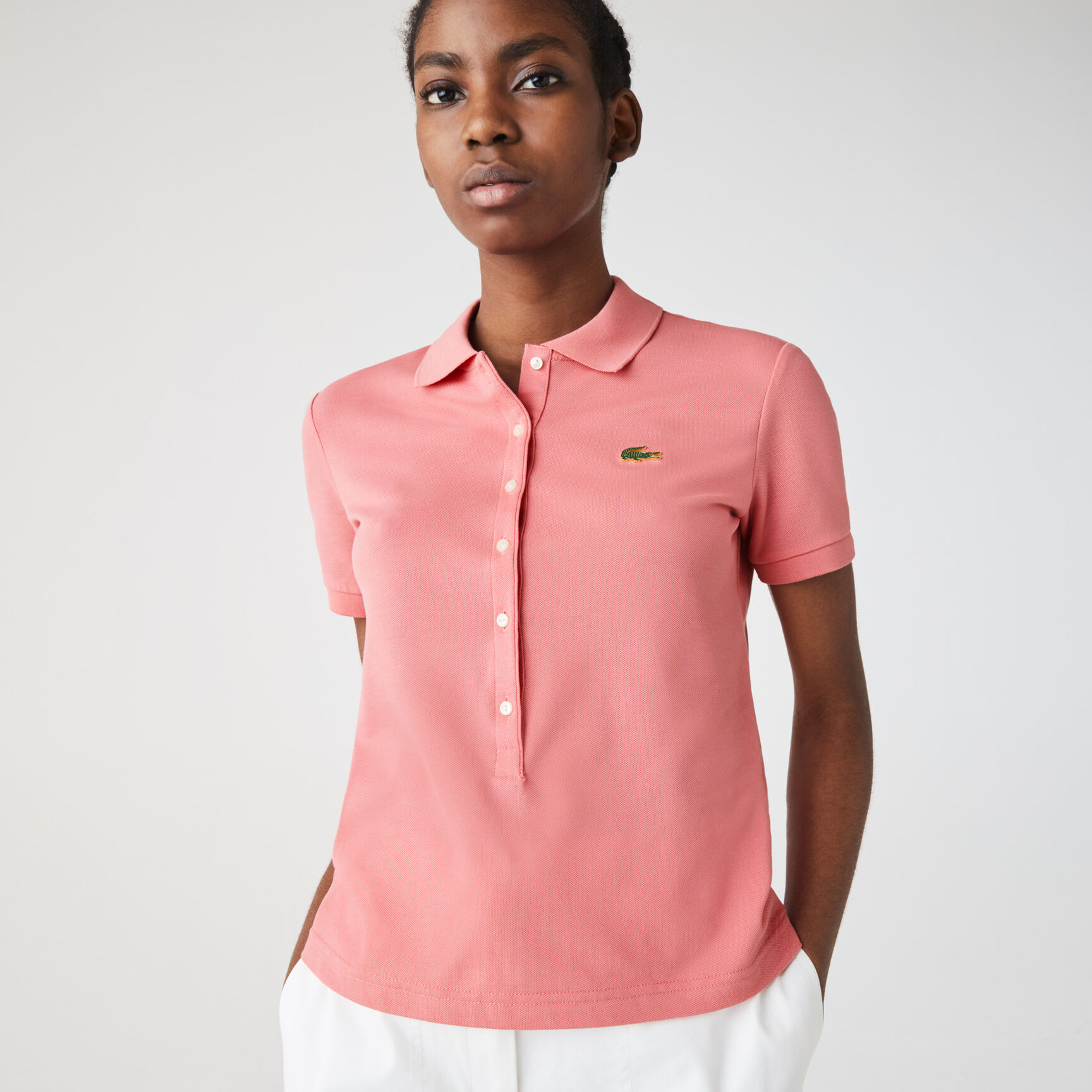 Women&rsquo;s Lacoste LIVE Slim Fit Stretch Cotton Piqu&eacute; Polo