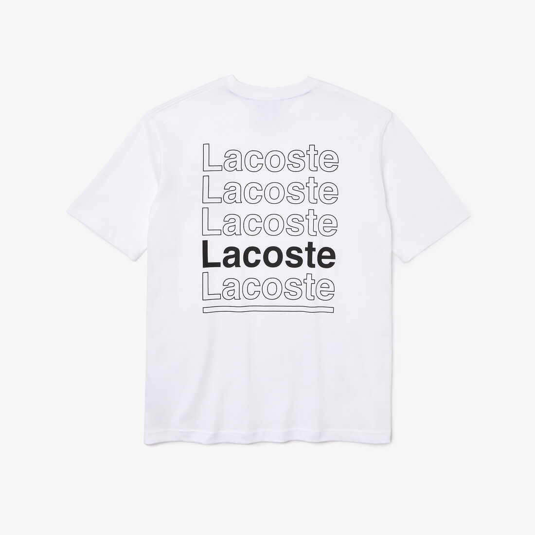 Men's Lacoste L!VE Loose Fit Printed Cotton T-shirt Men's Lacoste L!VE Loose Fit Printed Cotton T-shirt