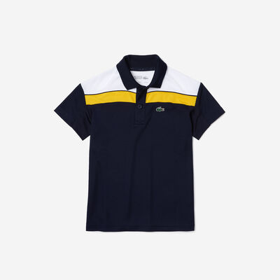 Boys’ Lacoste Sport Breathable Colorblock Piqué Regular Fit Polo