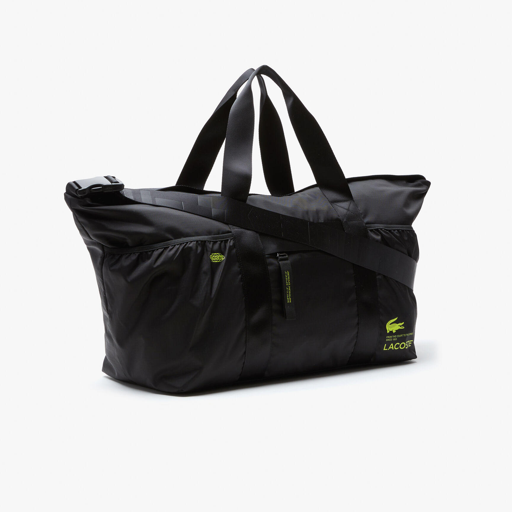 Unisex Lacoste Contrast Branded Weekend Bag Unisex Lacoste Contrast Branded Weekend Bag