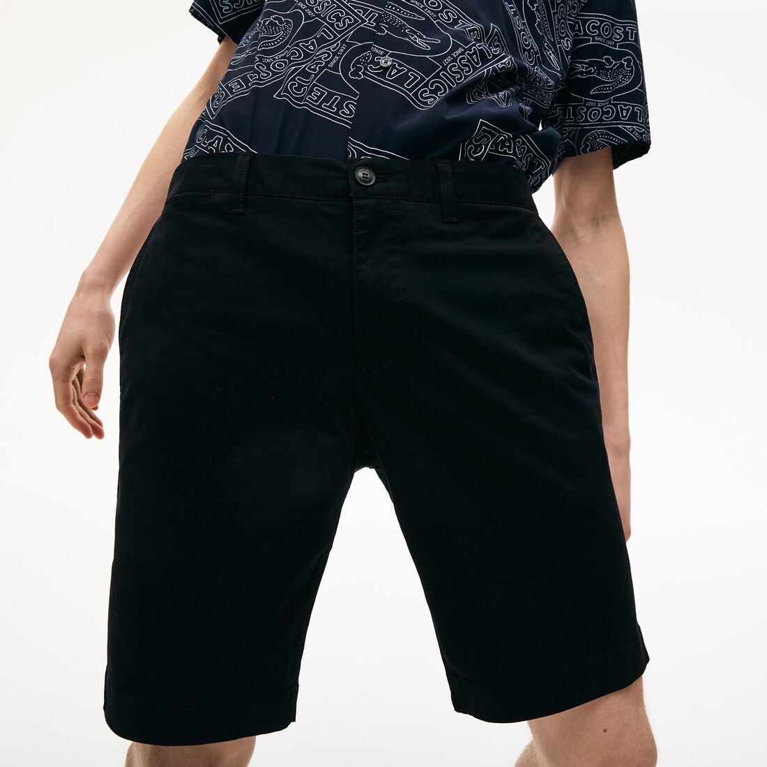 Men's Slim Fit Stretch Gabardine Bermuda Shorts Men's Slim Fit Stretch Gabardine Bermuda Shorts