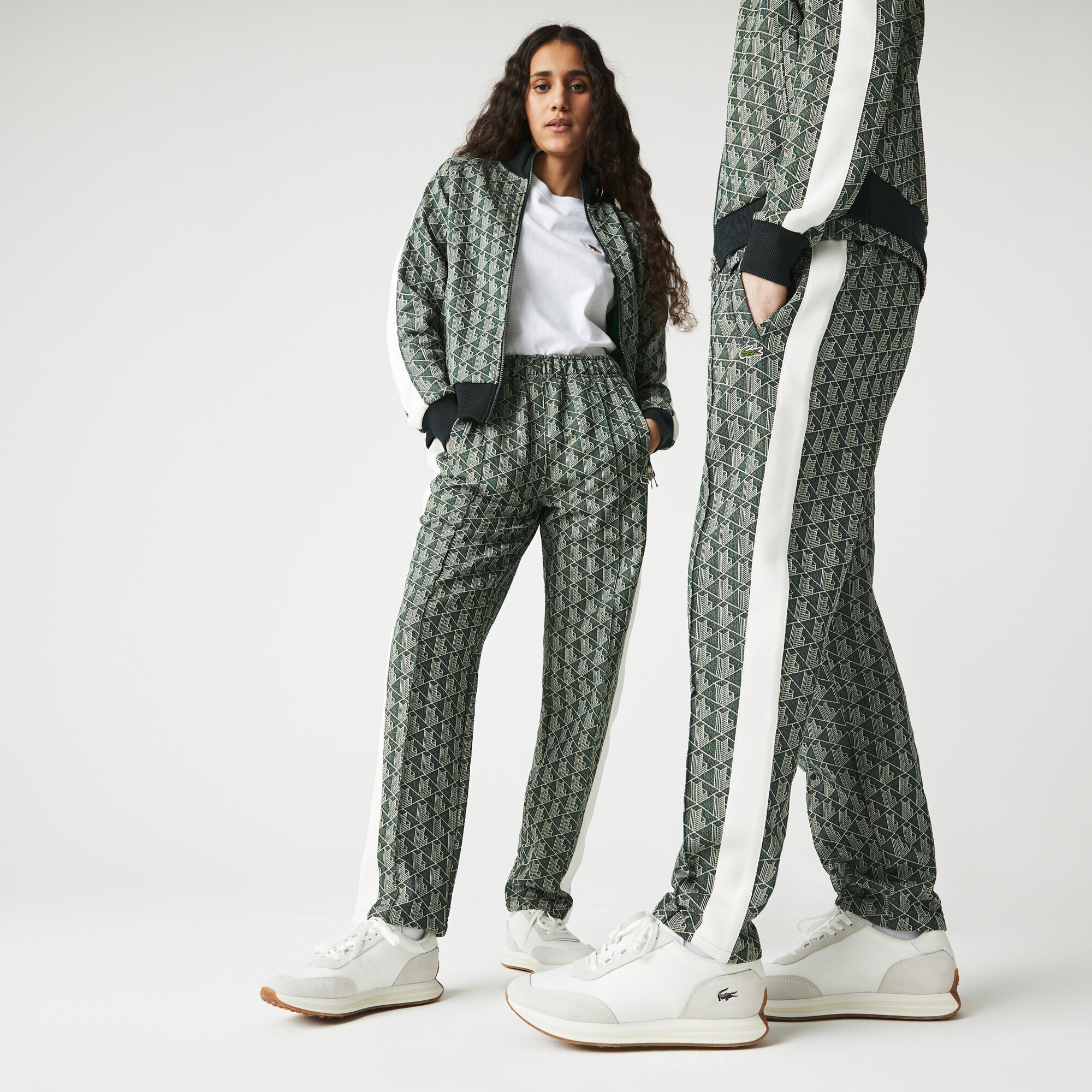 Buy Unisex Lacoste L VE Monogram Jacquard Tracksuit Trousers