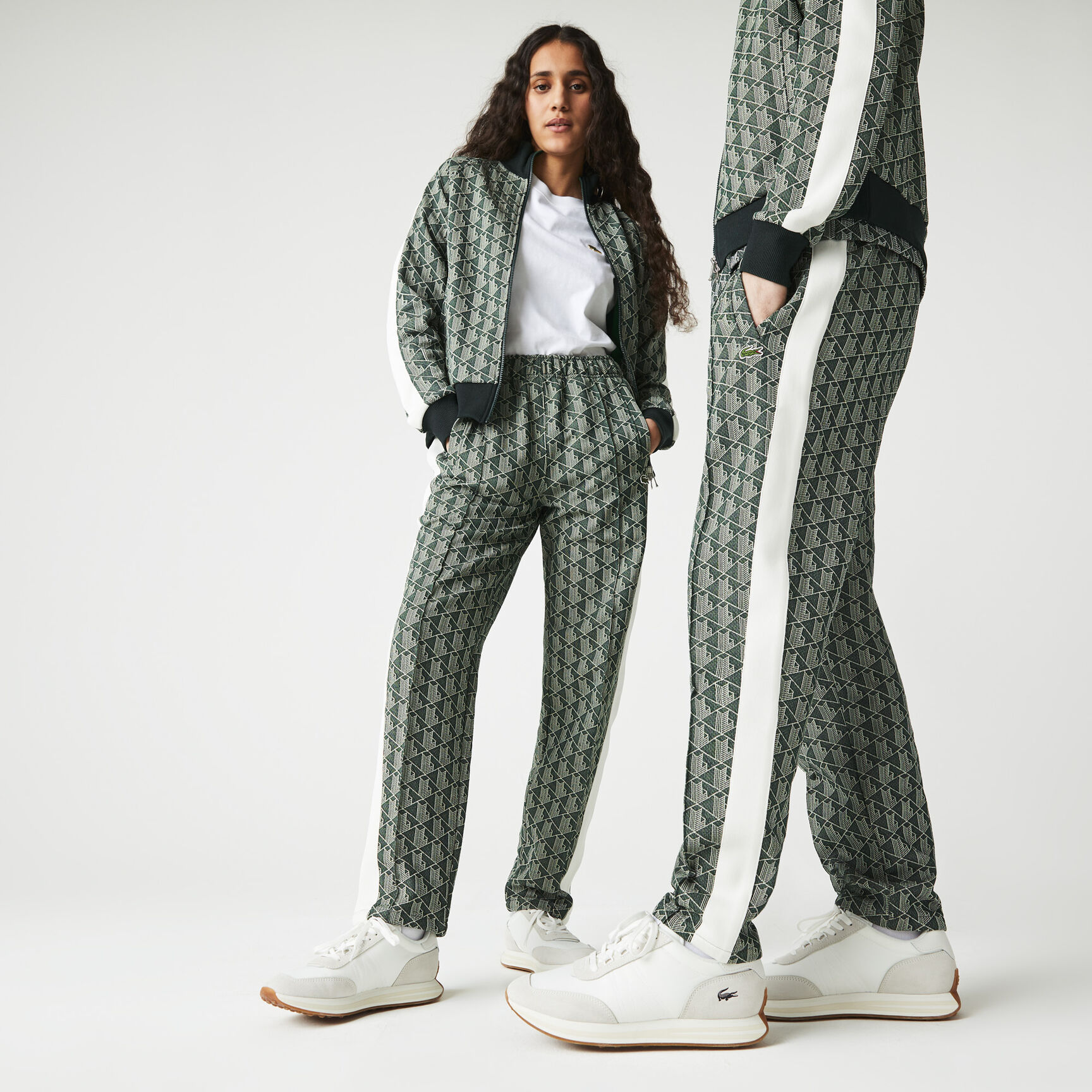 Unisex Lacoste L!VE Monogram Jacquard Tracksuit Trousers