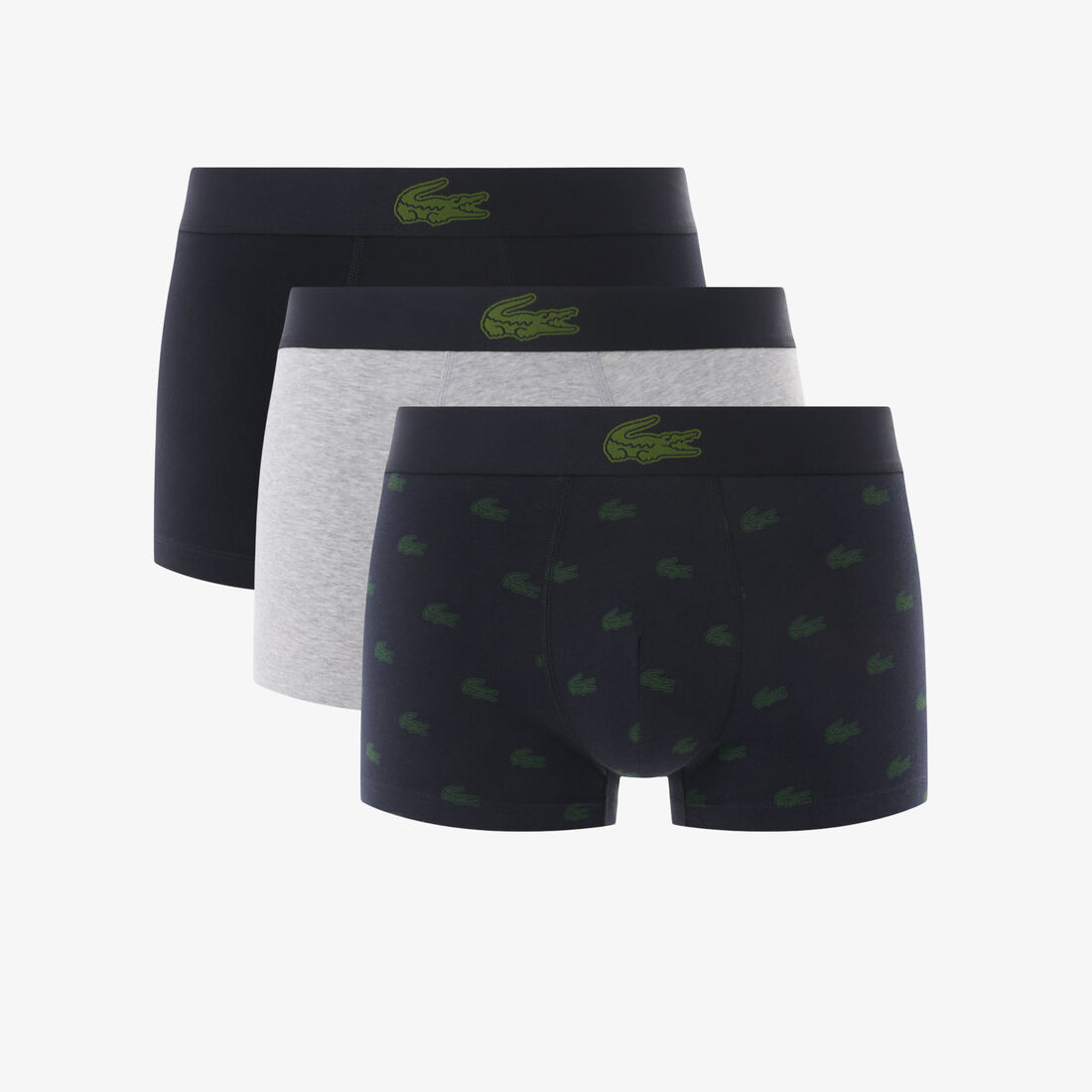 3-Pack Crocodile Print Trunks