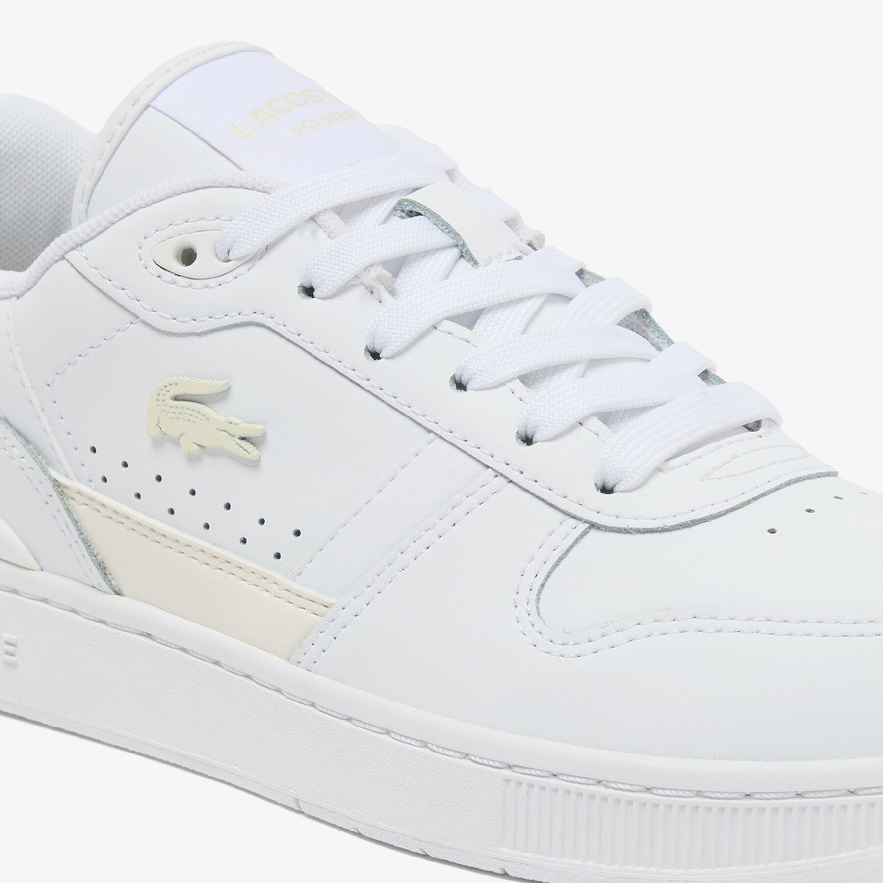 lacoste women s t clip set leather sneakers