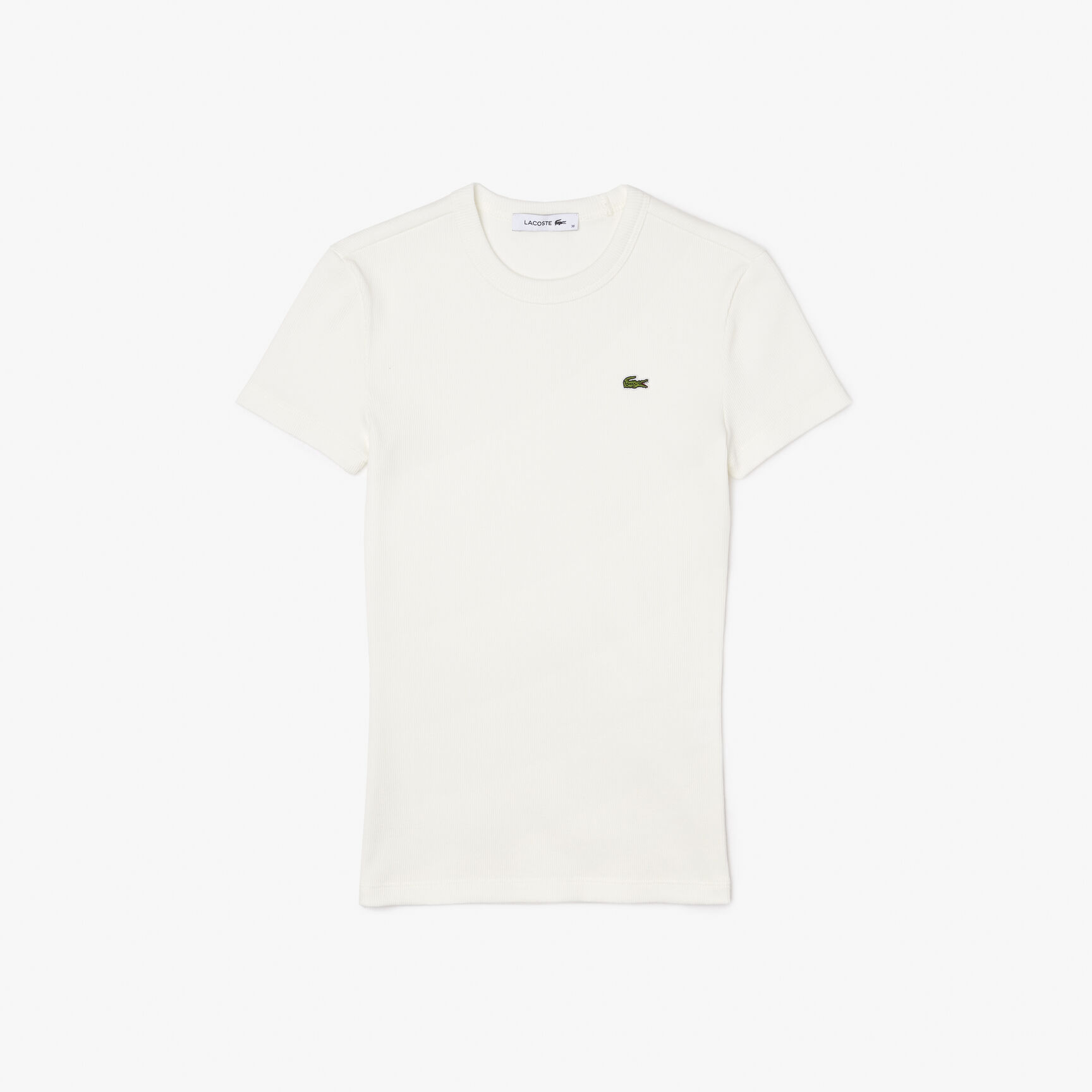 تي شيرت قطني مضلع بقصة ضيقة تي شيرت قطني مضلع بقصة ضيقة