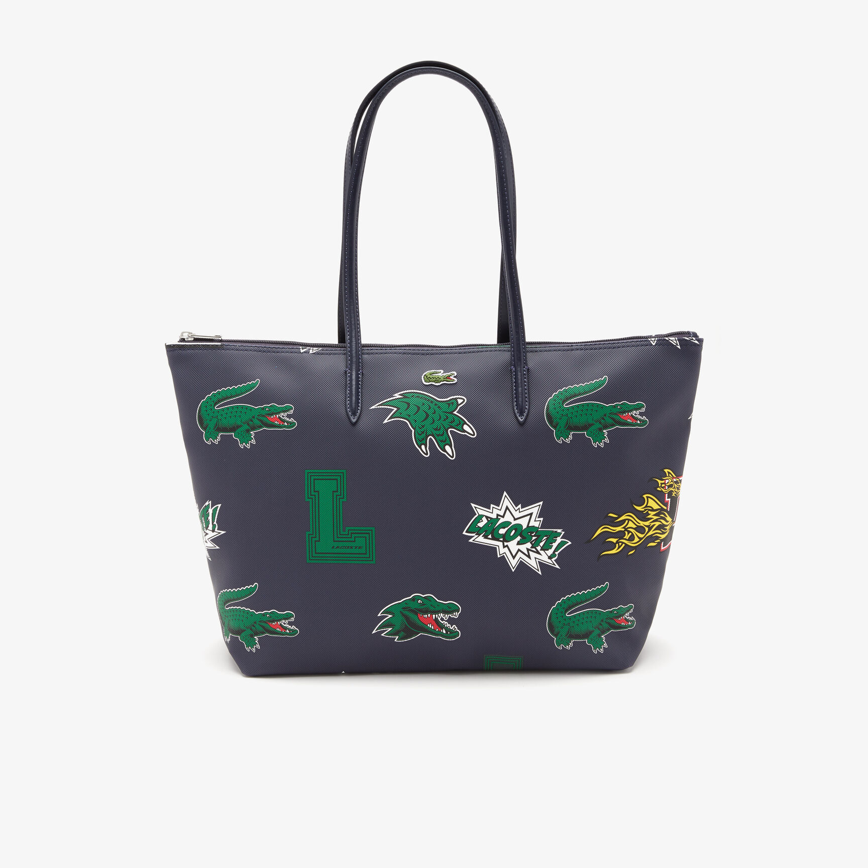 Women's Lacoste Holiday Comic Effect Print Shopping Bag Women's Lacoste Holiday Comic Effect Print Shopping Bag