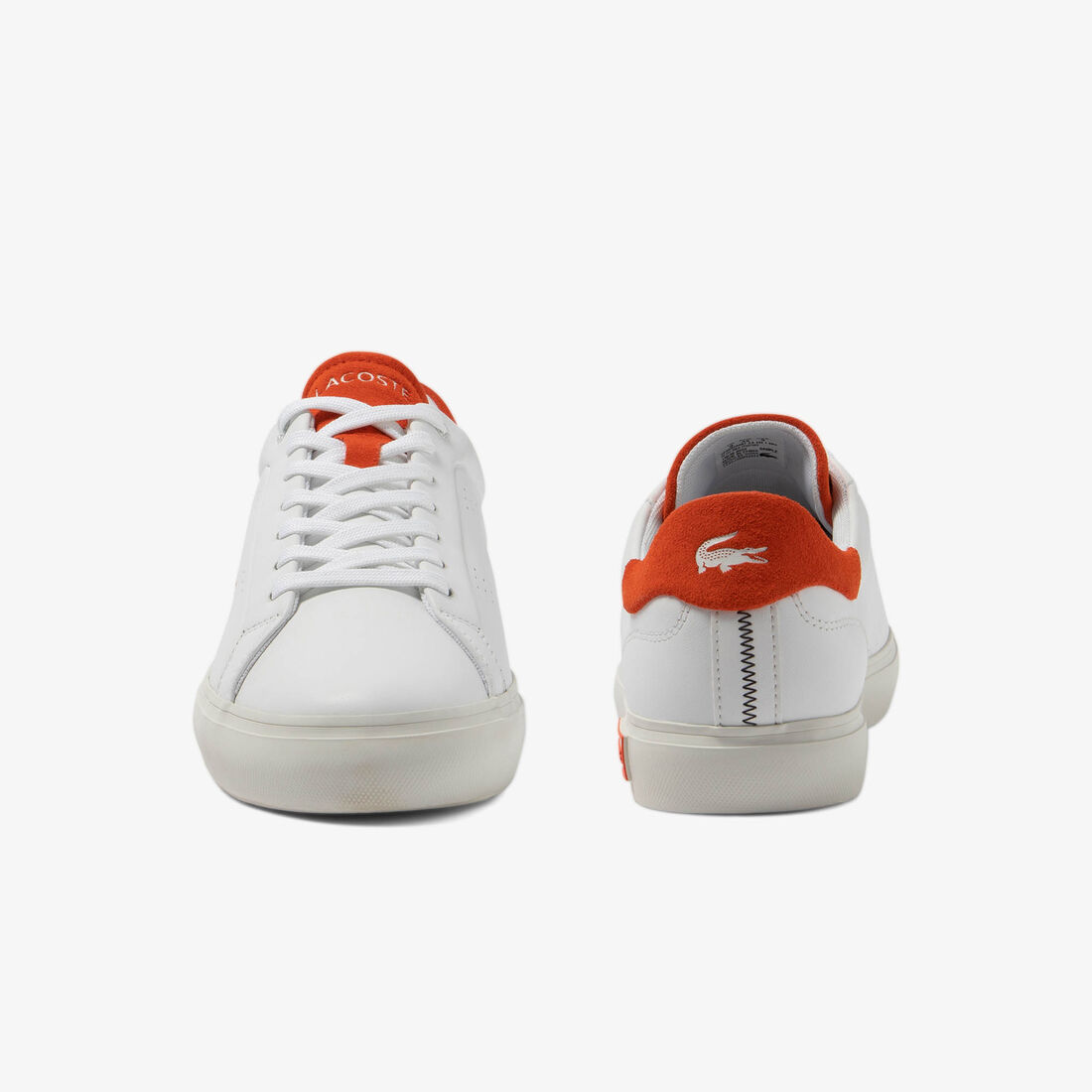 Men's Powercourt 2.0 Orange Leather Trainers Men's Powercourt 2.0 Orange Leather Trainers