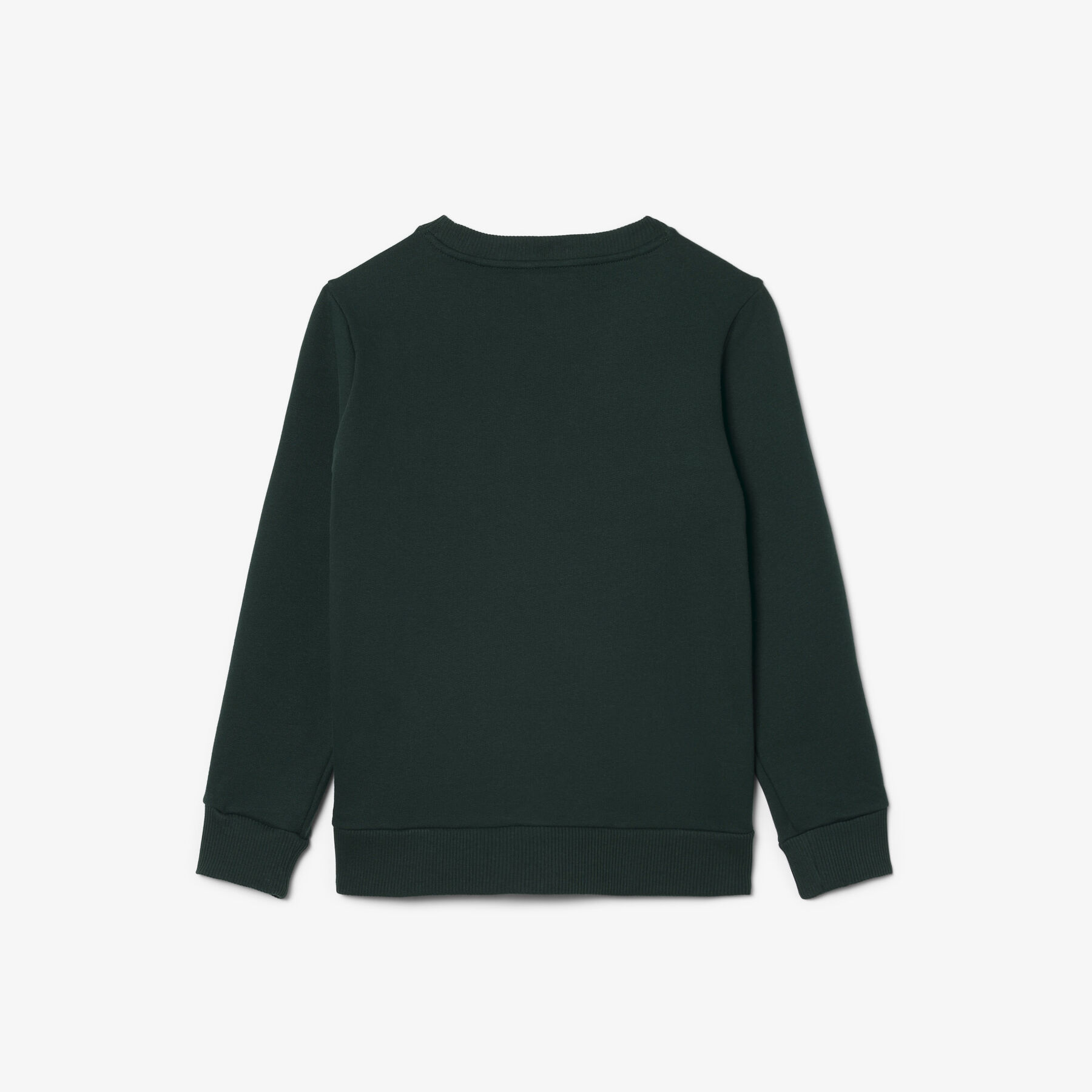 lacoste logo stripe fleece sweatshirt