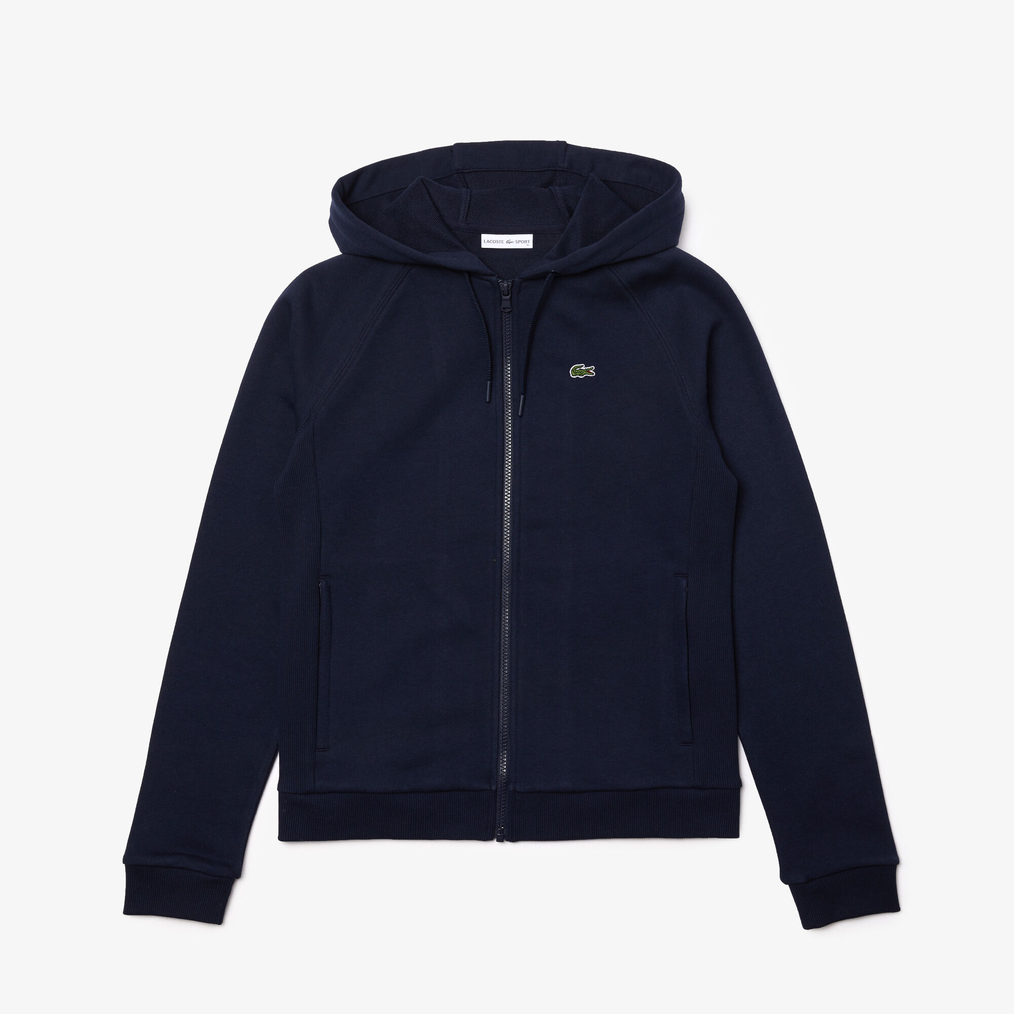 Men's lacoste sport tennis hooded zippered sweatshirt in fleece top