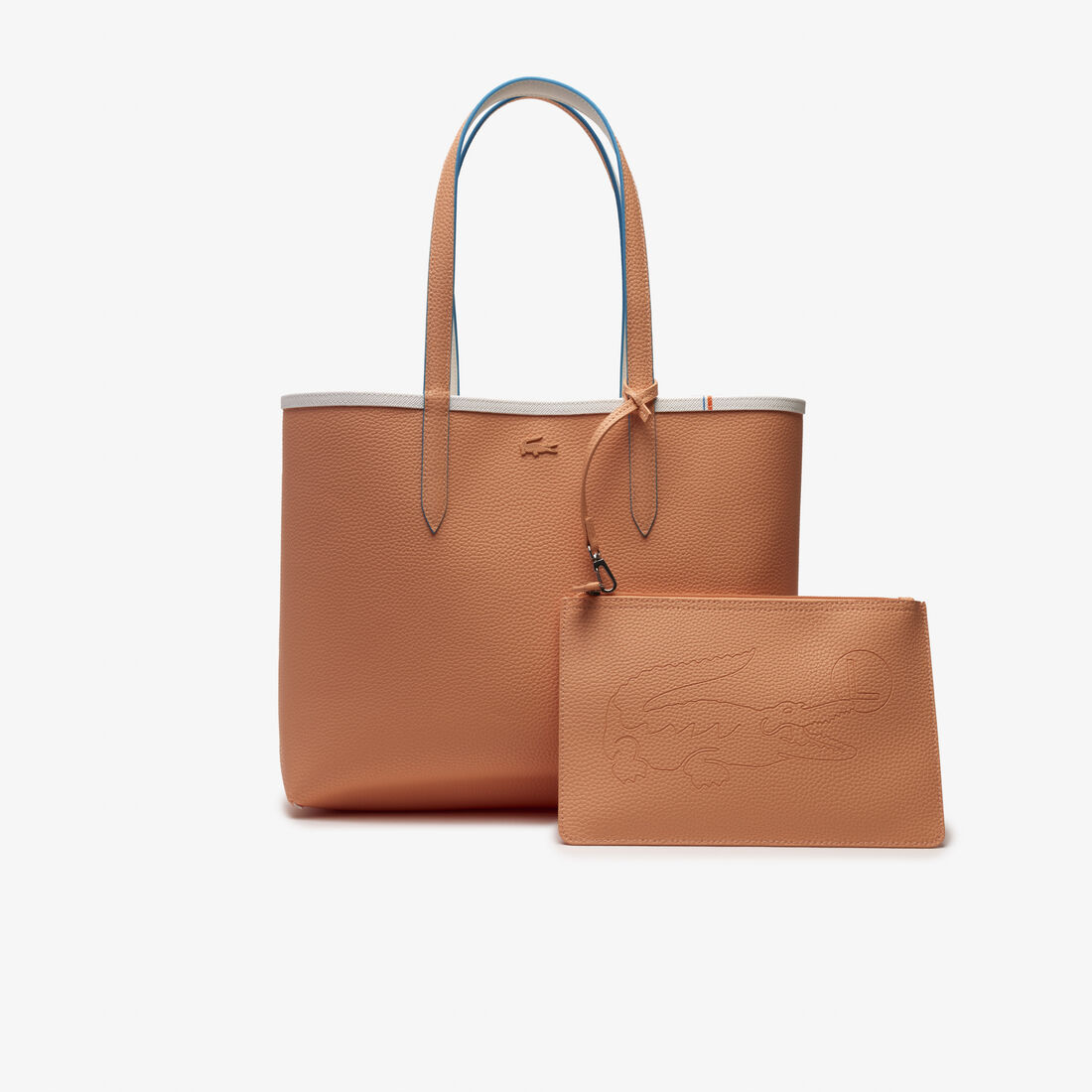 حقيبة يد لاكوست بحواف بلون مغاير ووجهين للنساء مجموعة Anna حقيبة يد لاكوست بحواف بلون مغاير ووجهين للنساء مجموعة Anna