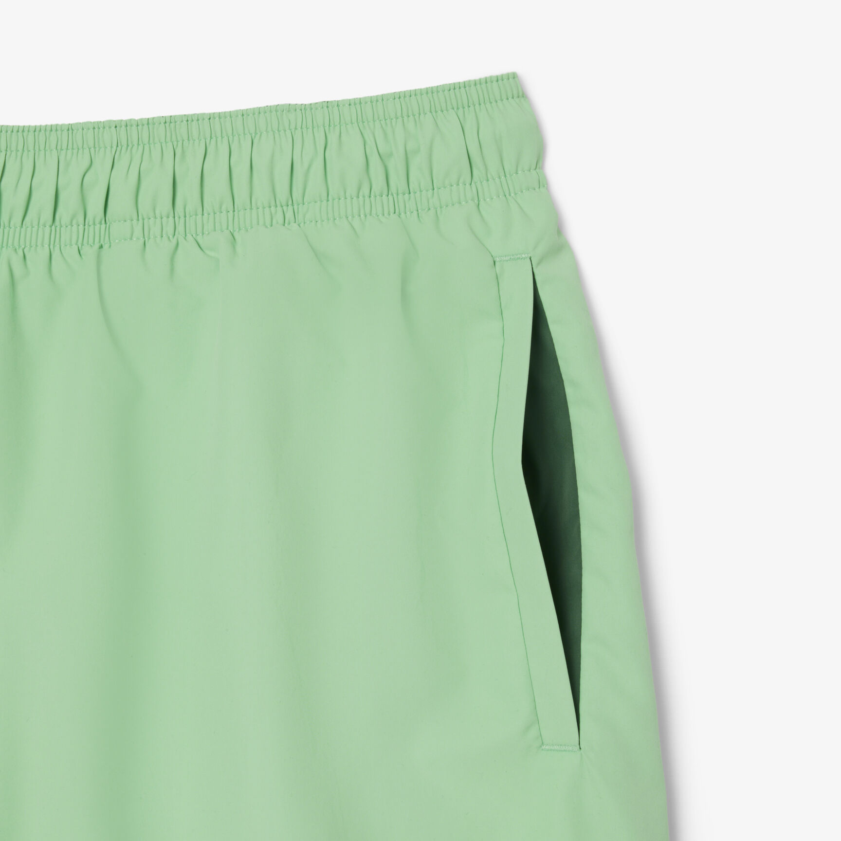 Mid Length Monochrome Swim Trunks