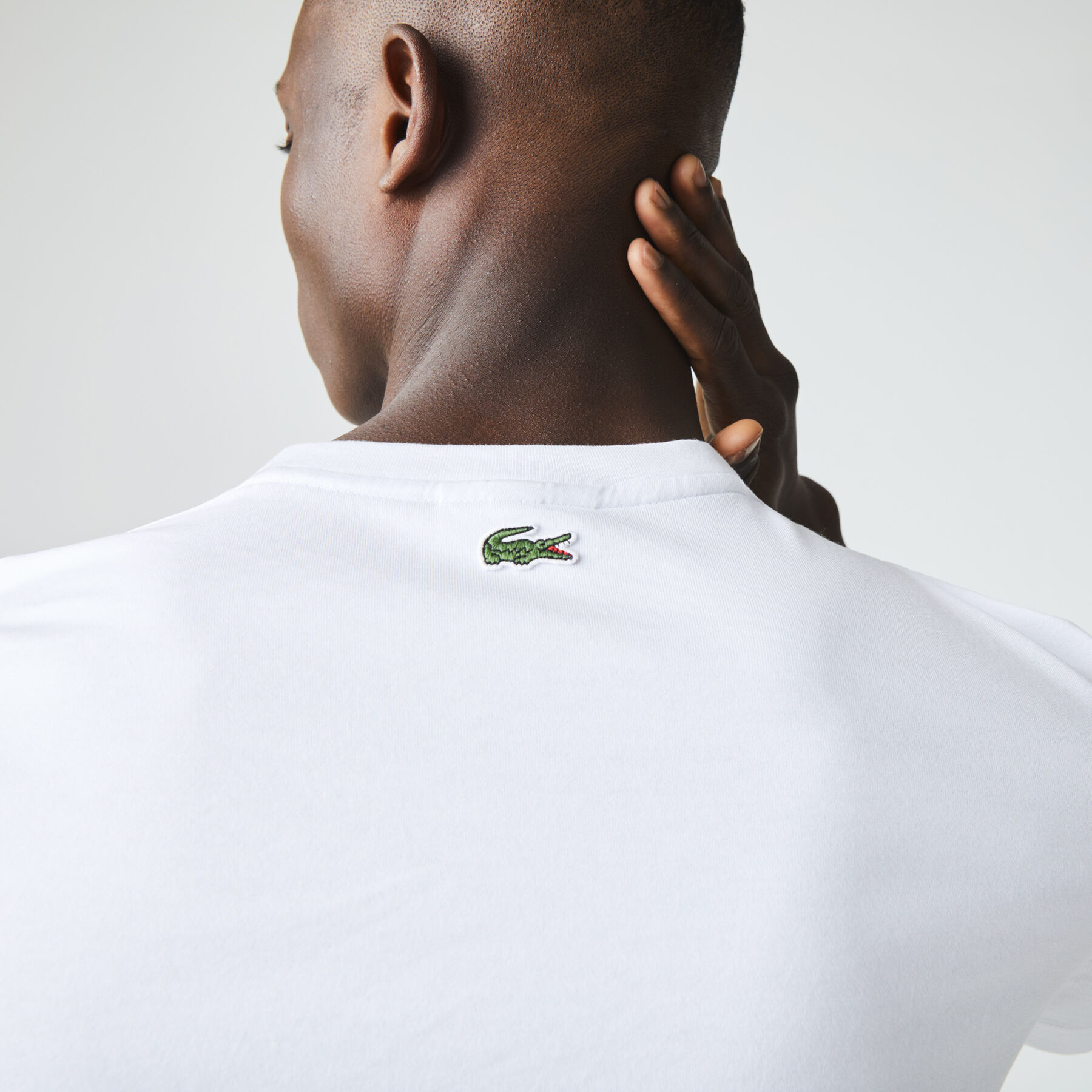 Men’s Crew Neck Lacoste 27 Print Cotton T-shirt men s crew neck lacoste 27 print cotton t shirt