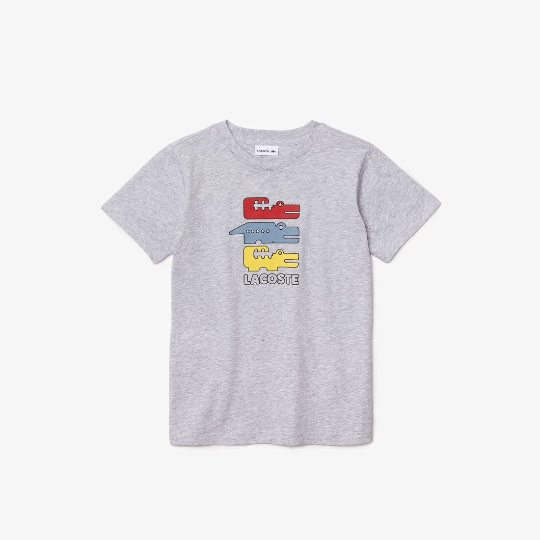 Boys' Crew Neck Crocodiles Print Cotton T-shirt