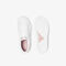 lacoste children s lerond synthetic iridescent trainers