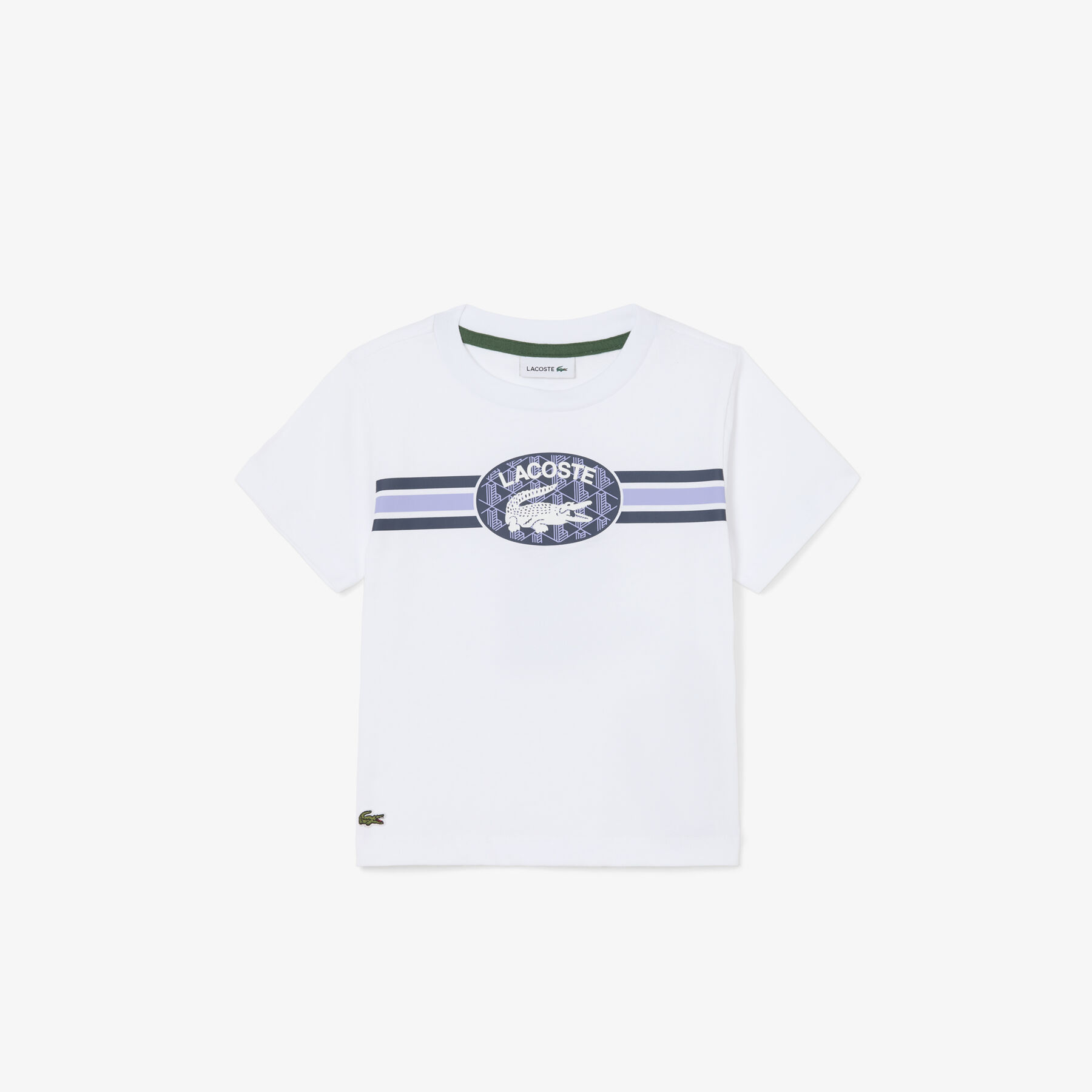 Monogram Print Cotton T-shirt lacoste monogram print cotton t shirt