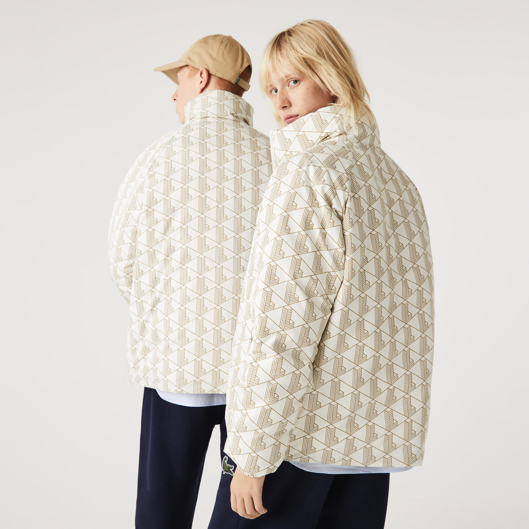 جاكيت لاكوست بتصميم بوجهين مقاوم للمياه للجنسين جاكيت لاكوست بتصميم بوجهين مقاوم للمياه للجنسين