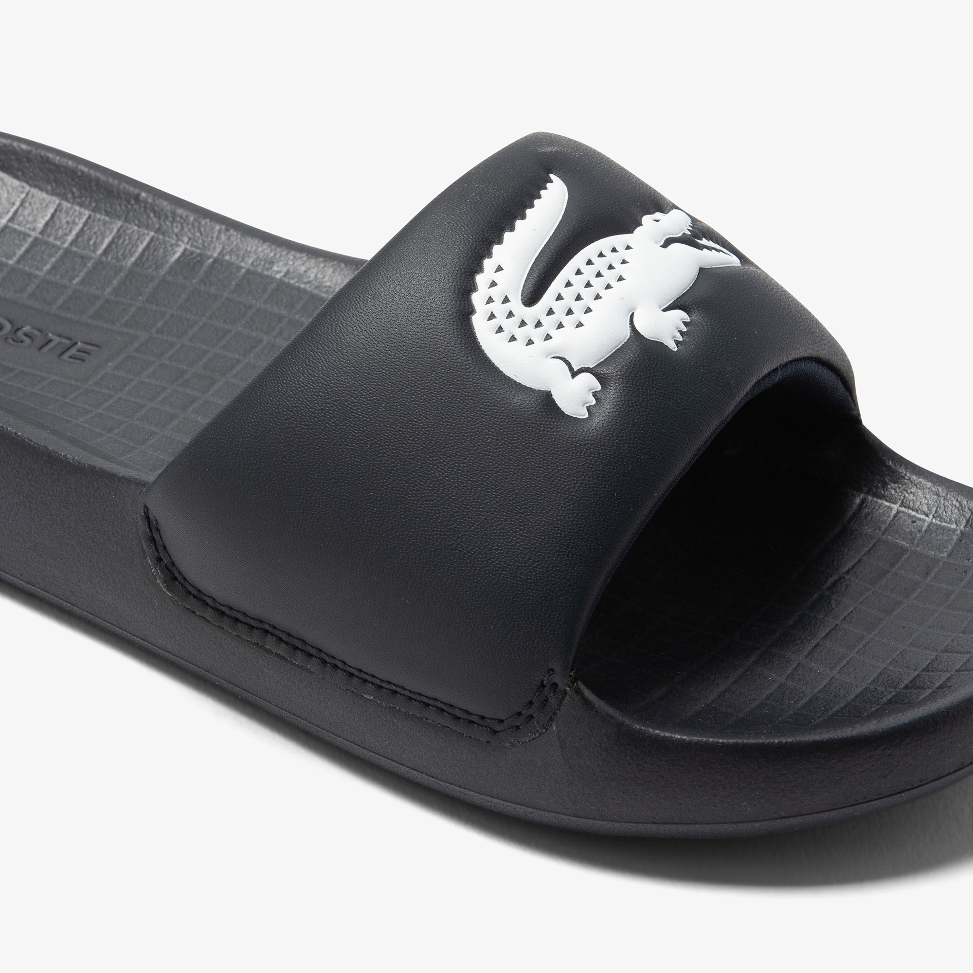 Buy Men s Lacoste Croco 1.0 Synthetic Slides Lacoste SA