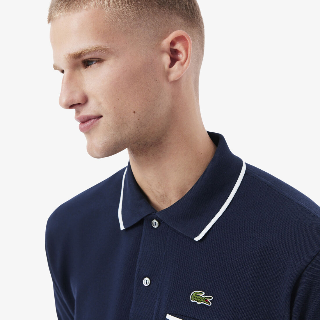 Classic Fit Pocket Accent L.12.12 Polo Shirt Classic Fit Pocket Accent L.12.12 Polo Shirt