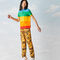 lacoste women s polaroid collaboration color striped regular fit polo