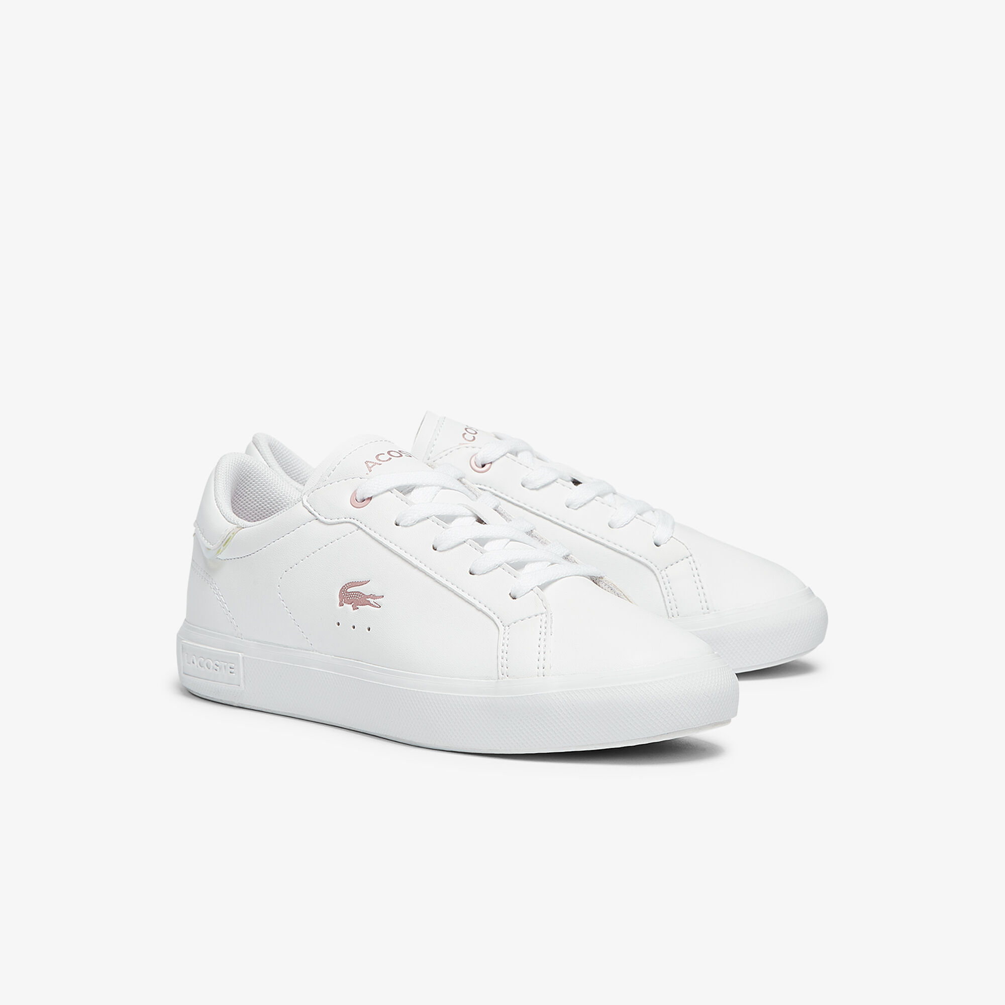 Children's Powercourt Synthetic Metallic Accent Trainers