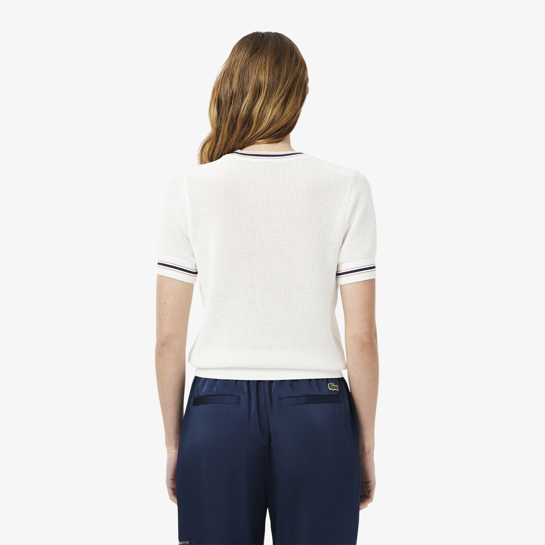 French Made Embroidered Shield Sweater lacoste french made embroidered shield sweater