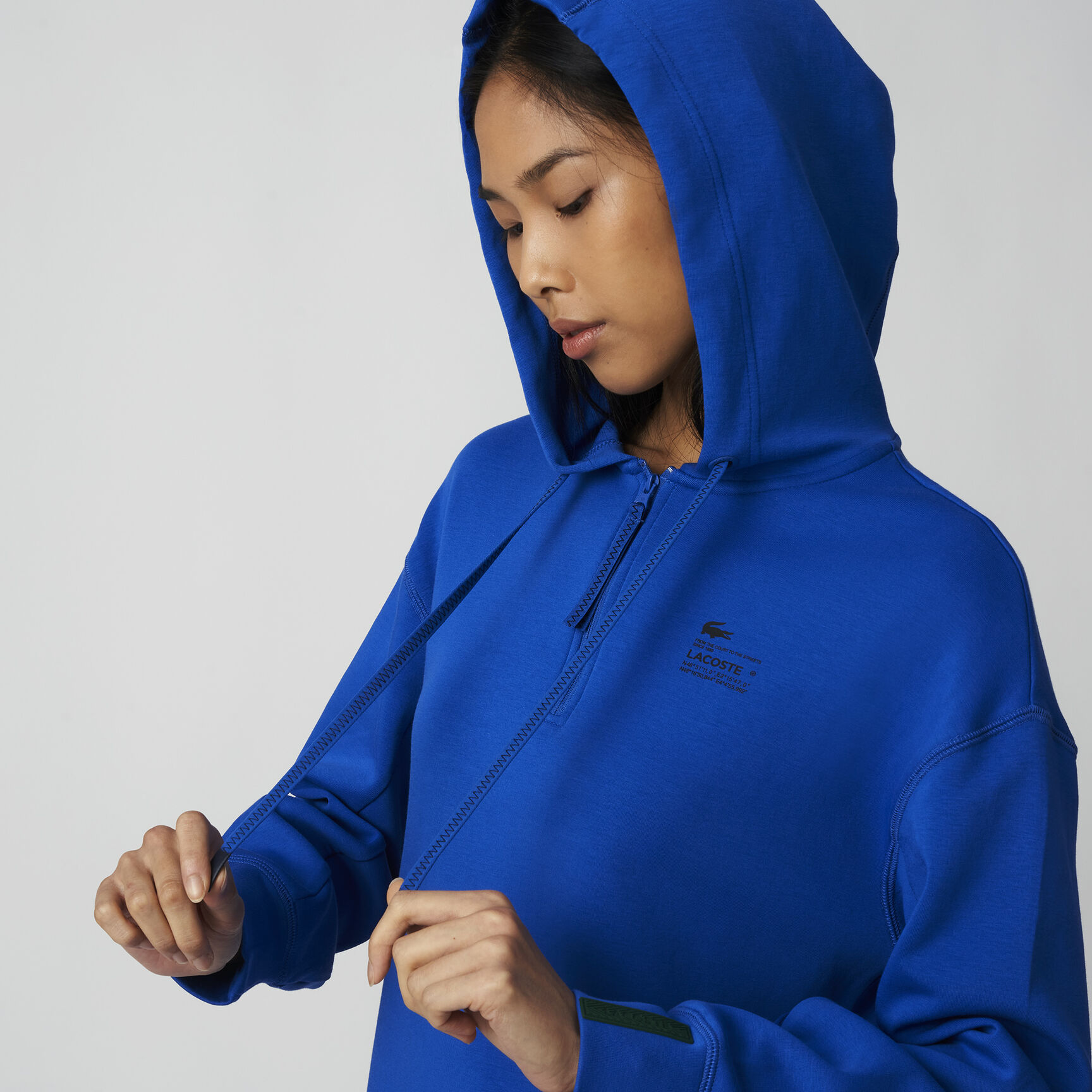 فستان لاكوست بيكيه طبقتين بقصة فضفاضة للنساء