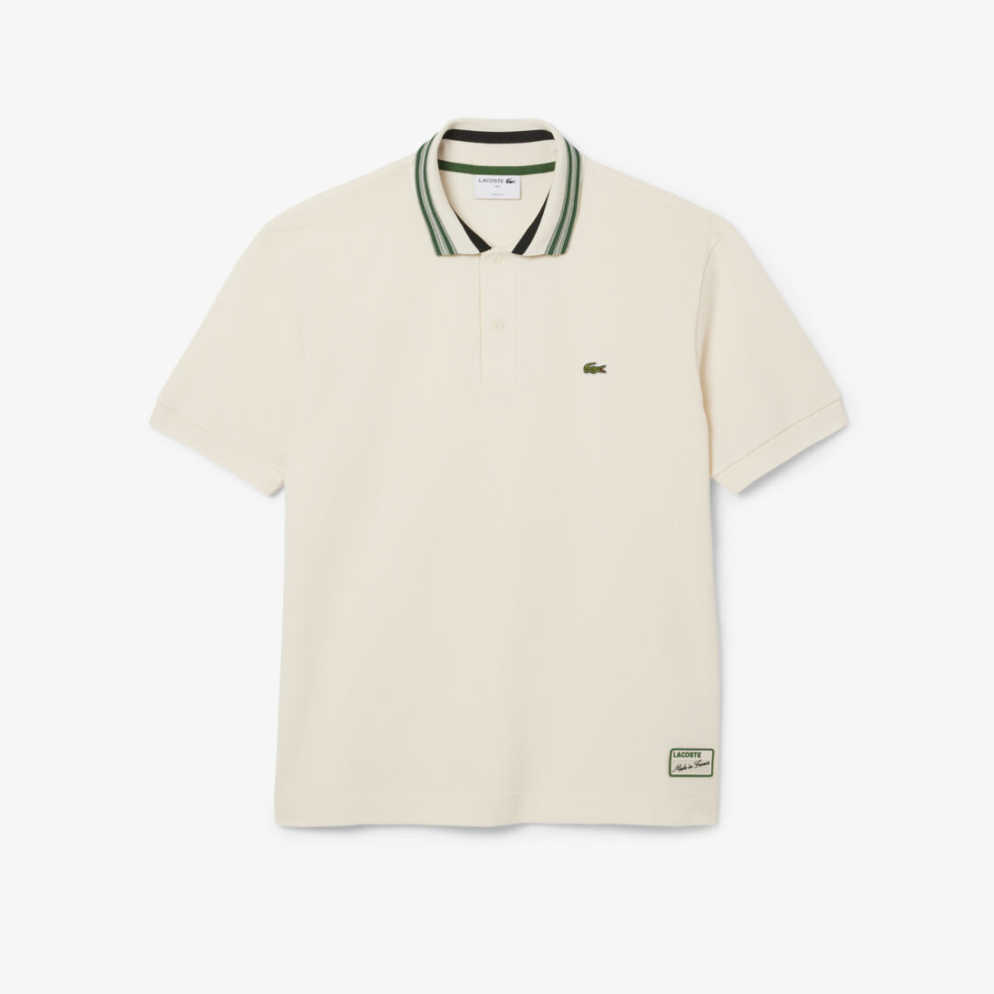 قميص بولو كلاسيكي مخطط من صنع فرنسي قميص بولو كلاسيكي مخطط من صنع فرنسي