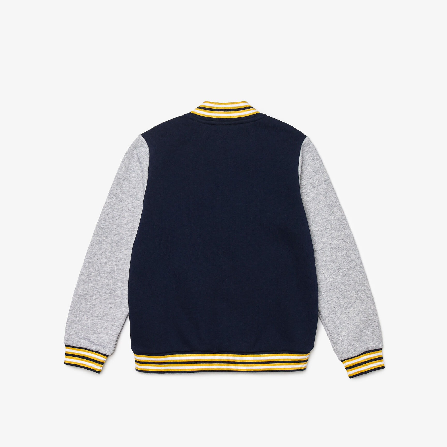 جاكيت للصبيان من الصوف ثنائي اللون برقعة التمساح