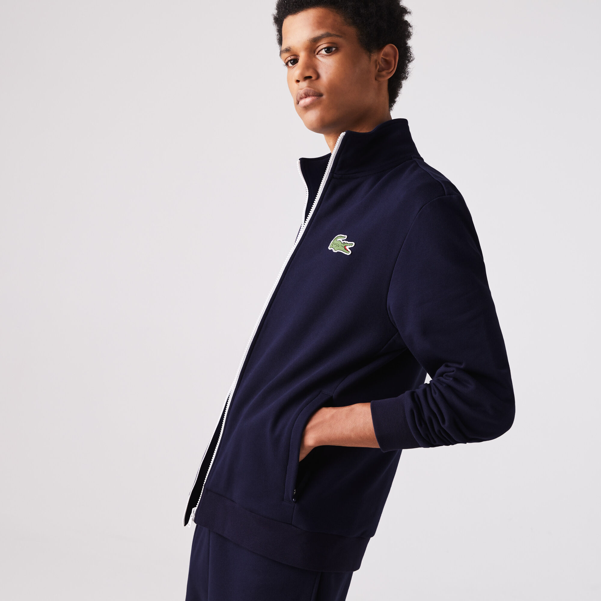 Lacoste fleece tracksuit cheap